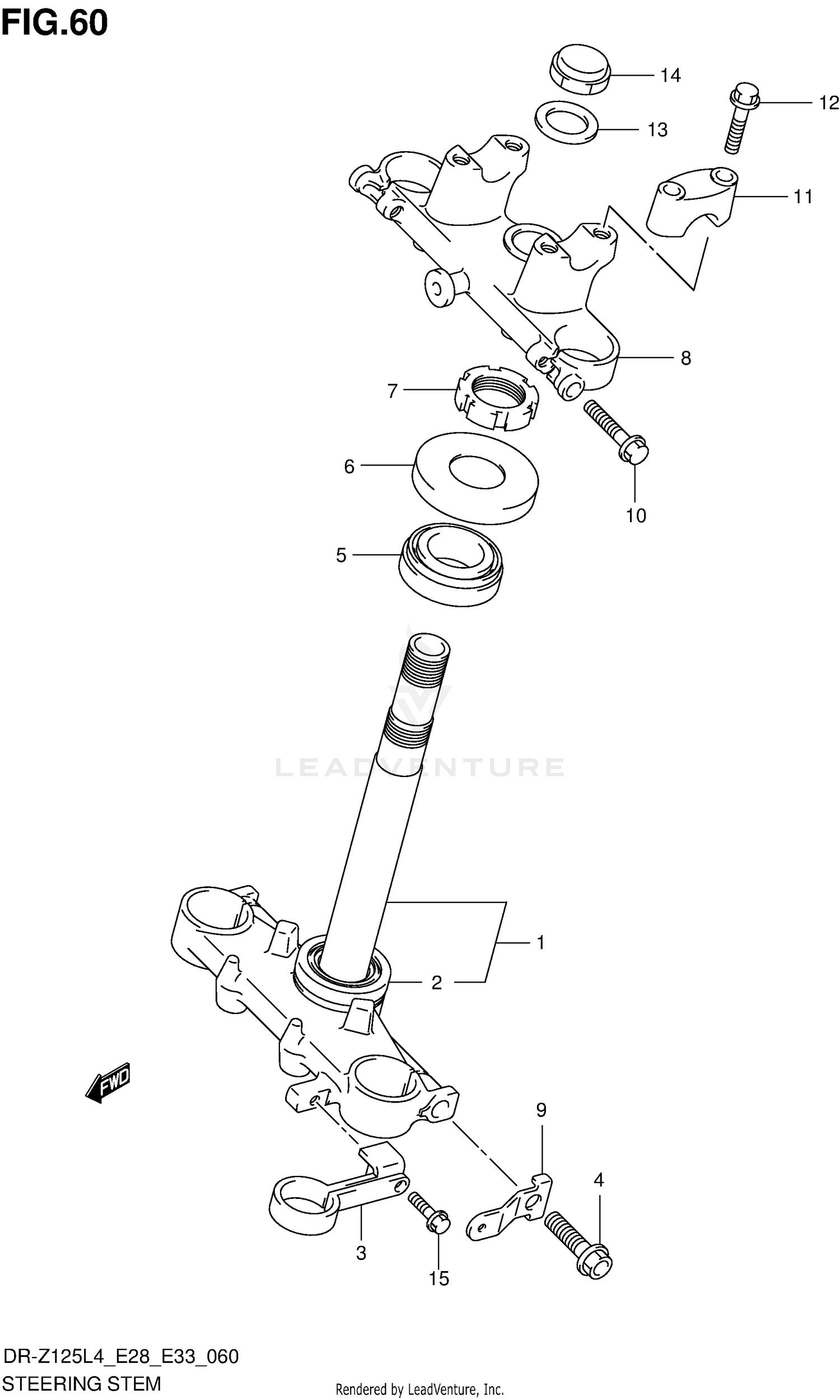 STEERING STEM (DR-Z125LL4 E28)