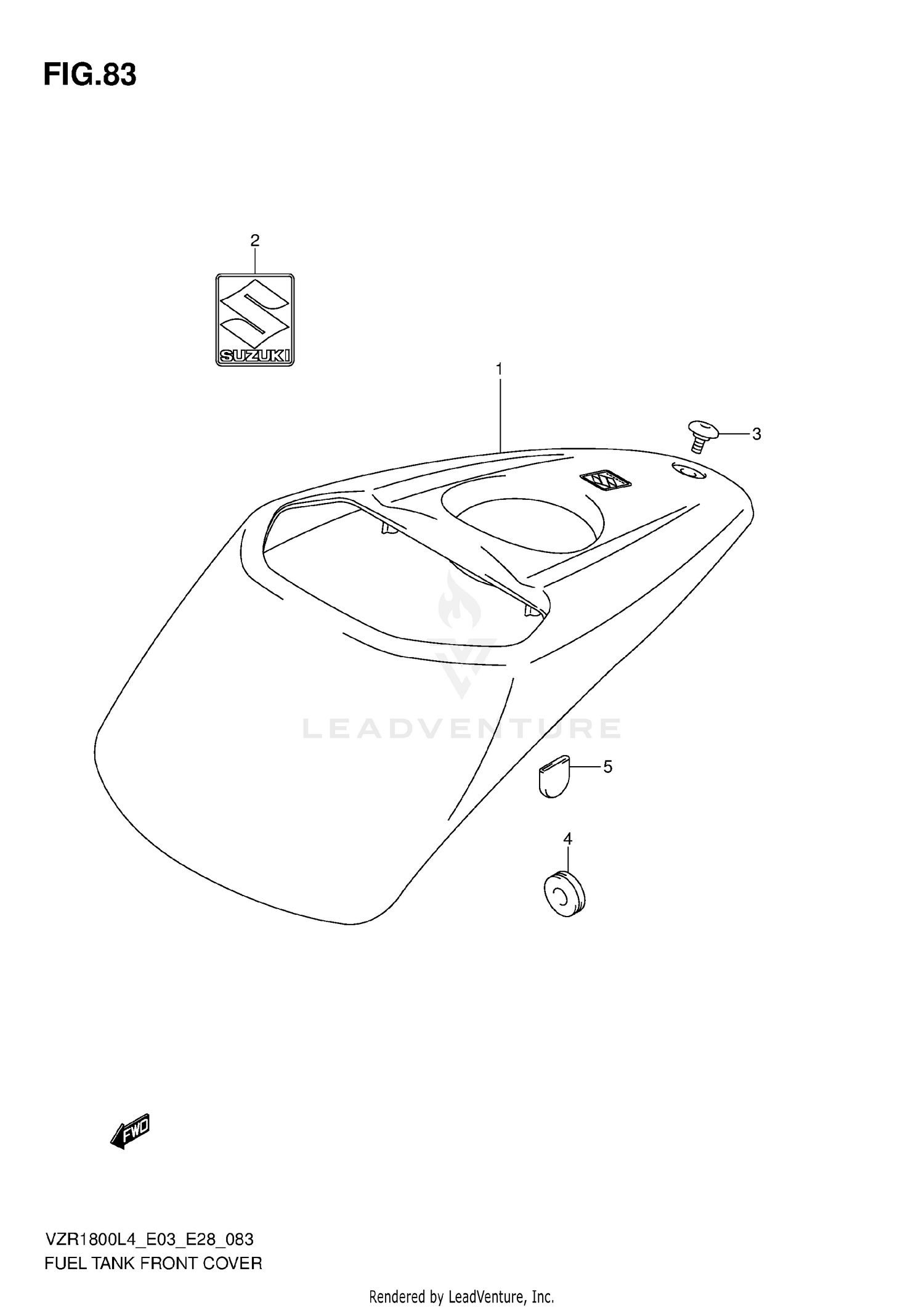 FUEL TANK FRONT COVER