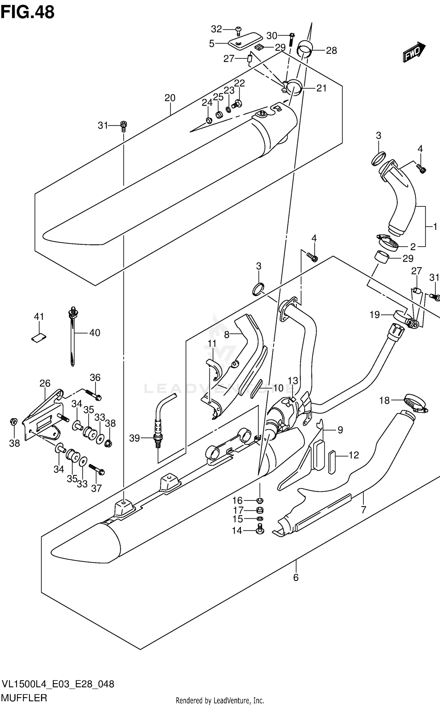 MUFFLER (VL1500L4 E03)