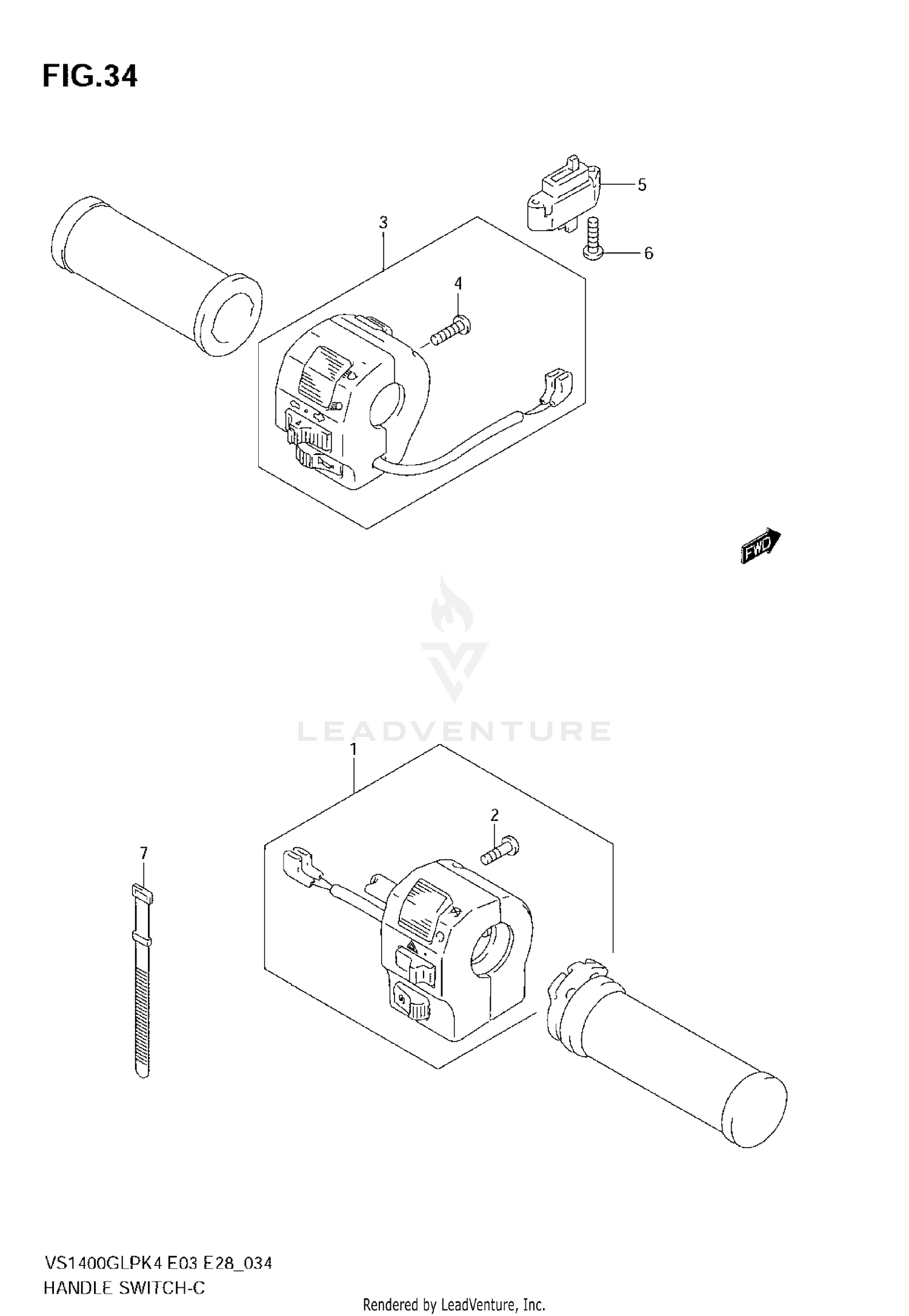 HANDLE SWITCH (VS1400GLPK4)