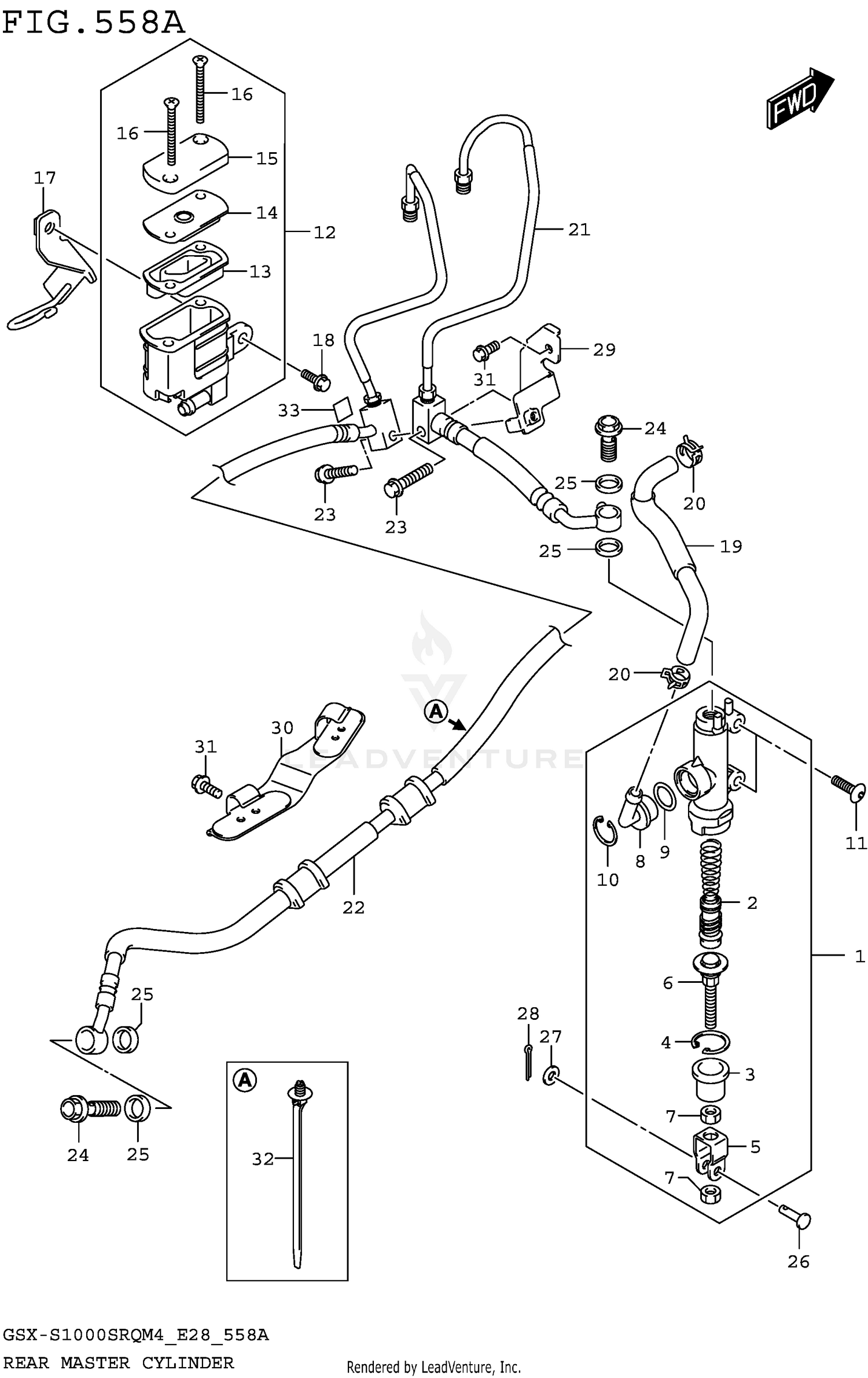 REAR MASTER CYLINDER