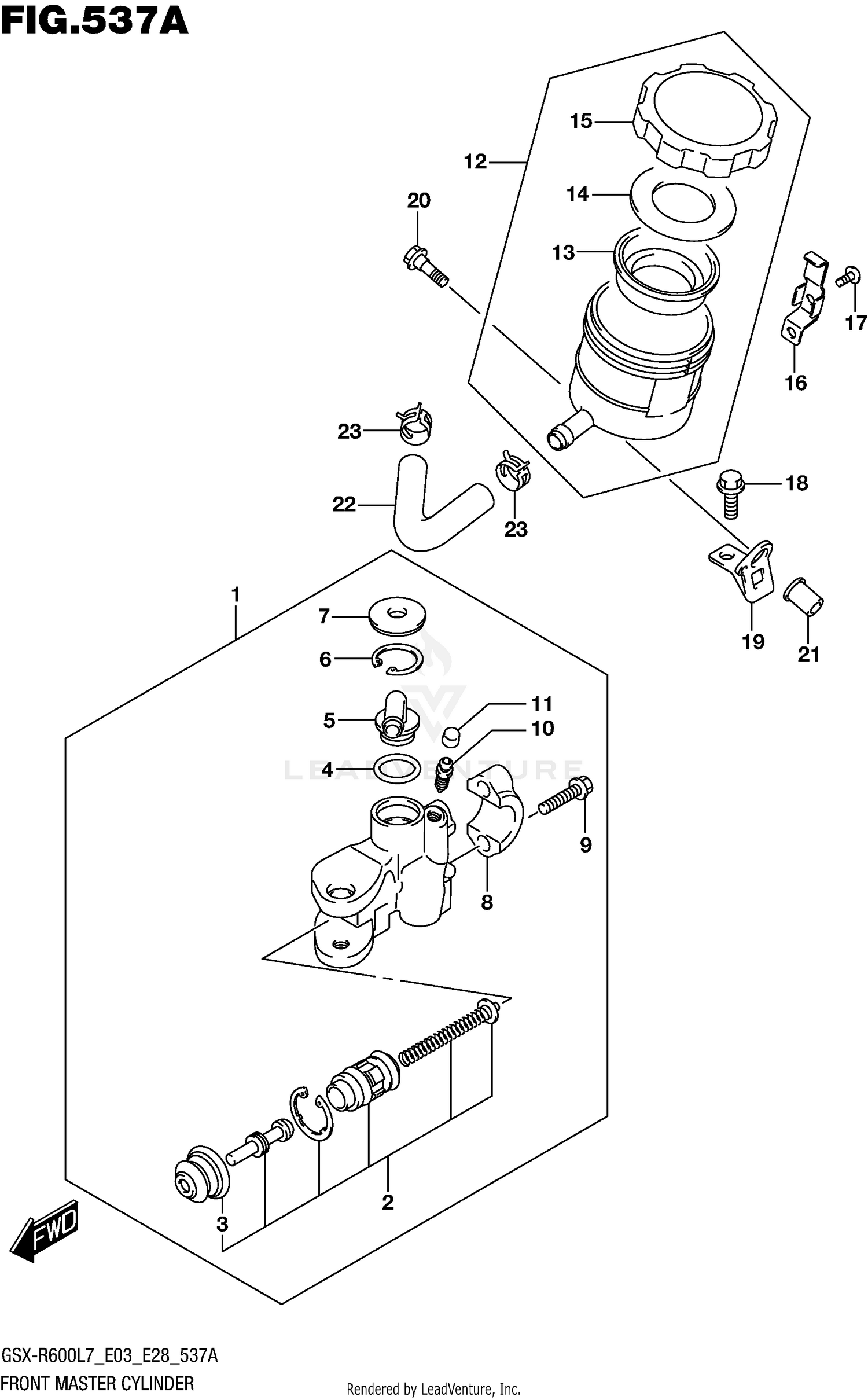 FRONT MASTER CYLINDER (GSX-R600L7 E03)