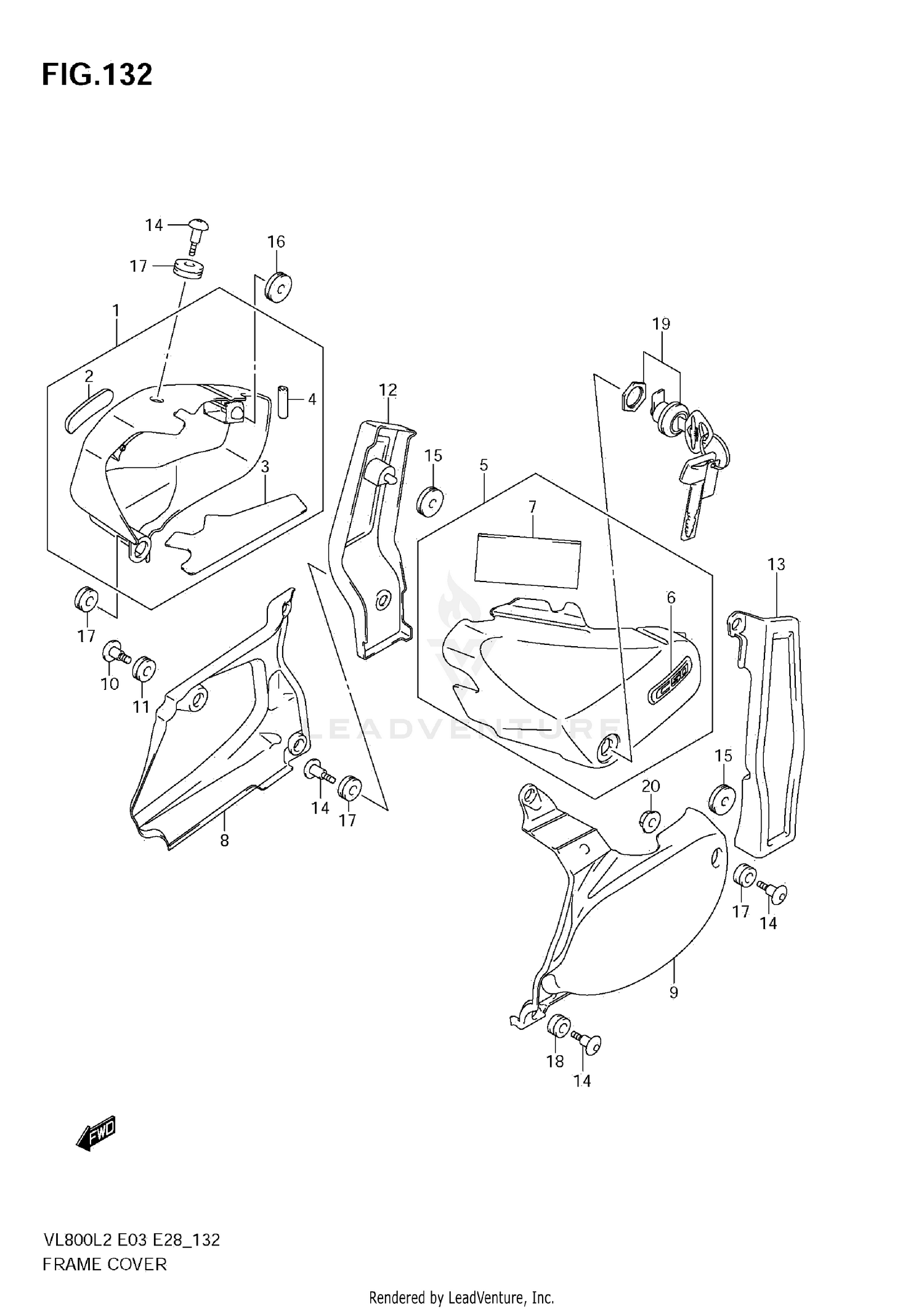FRAME COVER (VL800  E03)