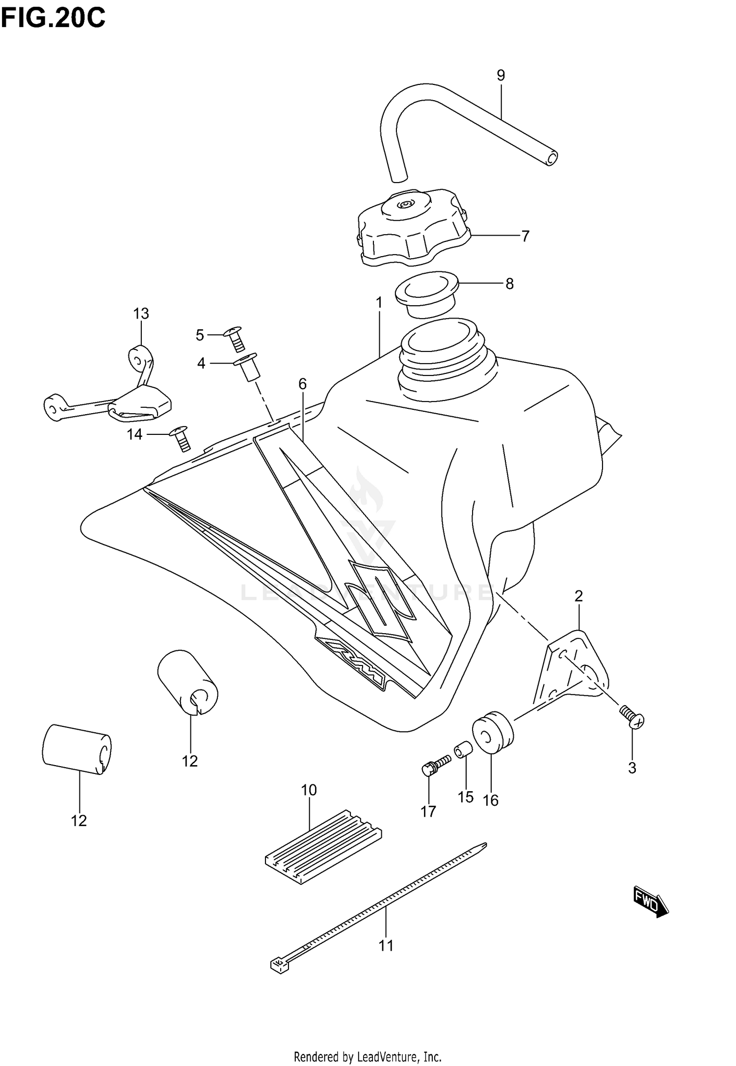 FUEL TANK (MODEL K5)