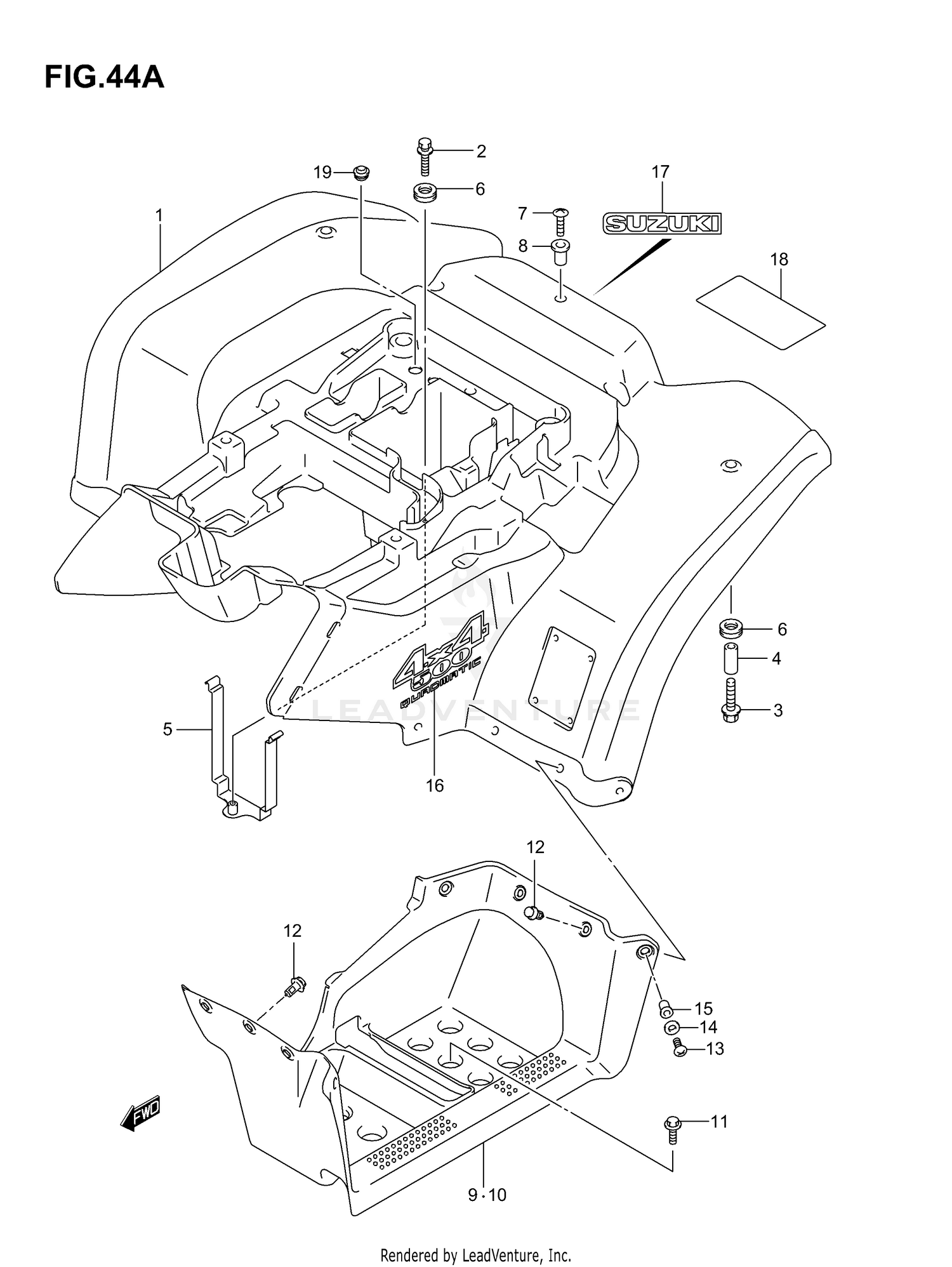 REAR FENDER (MODEL K5/K6)