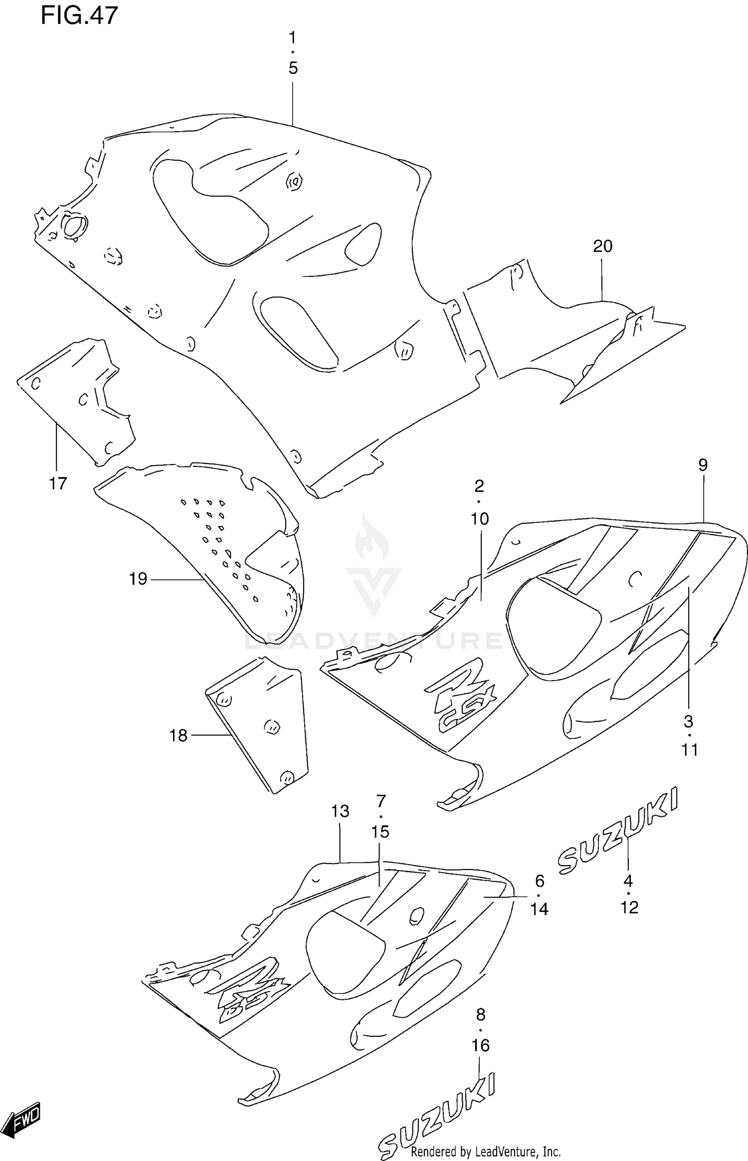 UNDER COWLING BODY (MODEL V)