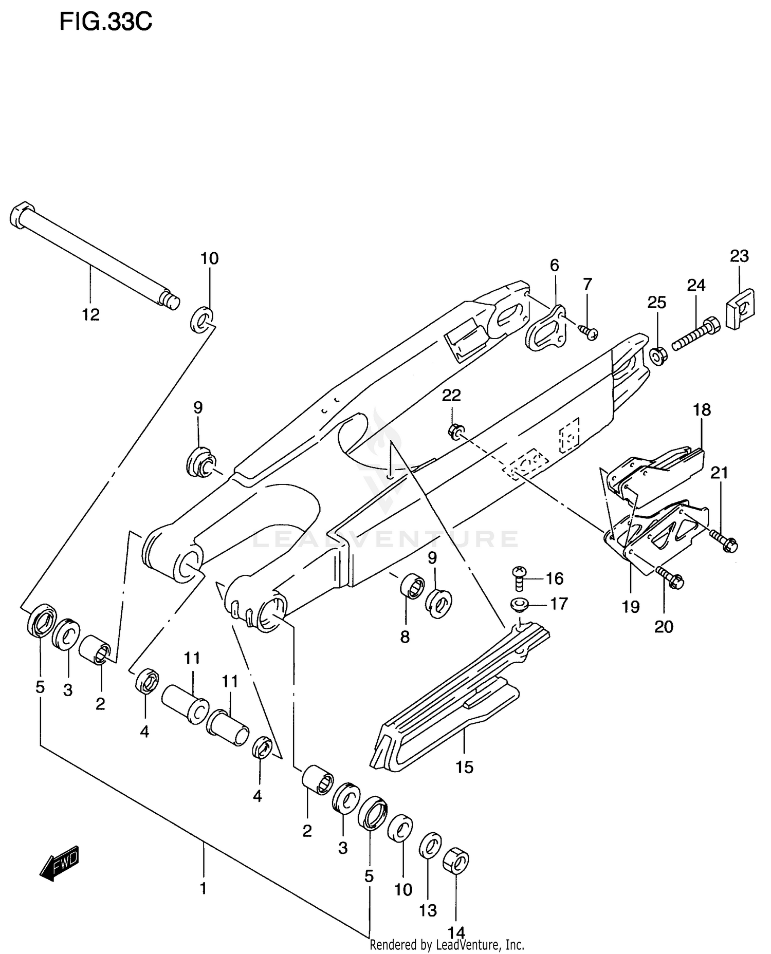 REAR SWINGING ARM (MODEL X)