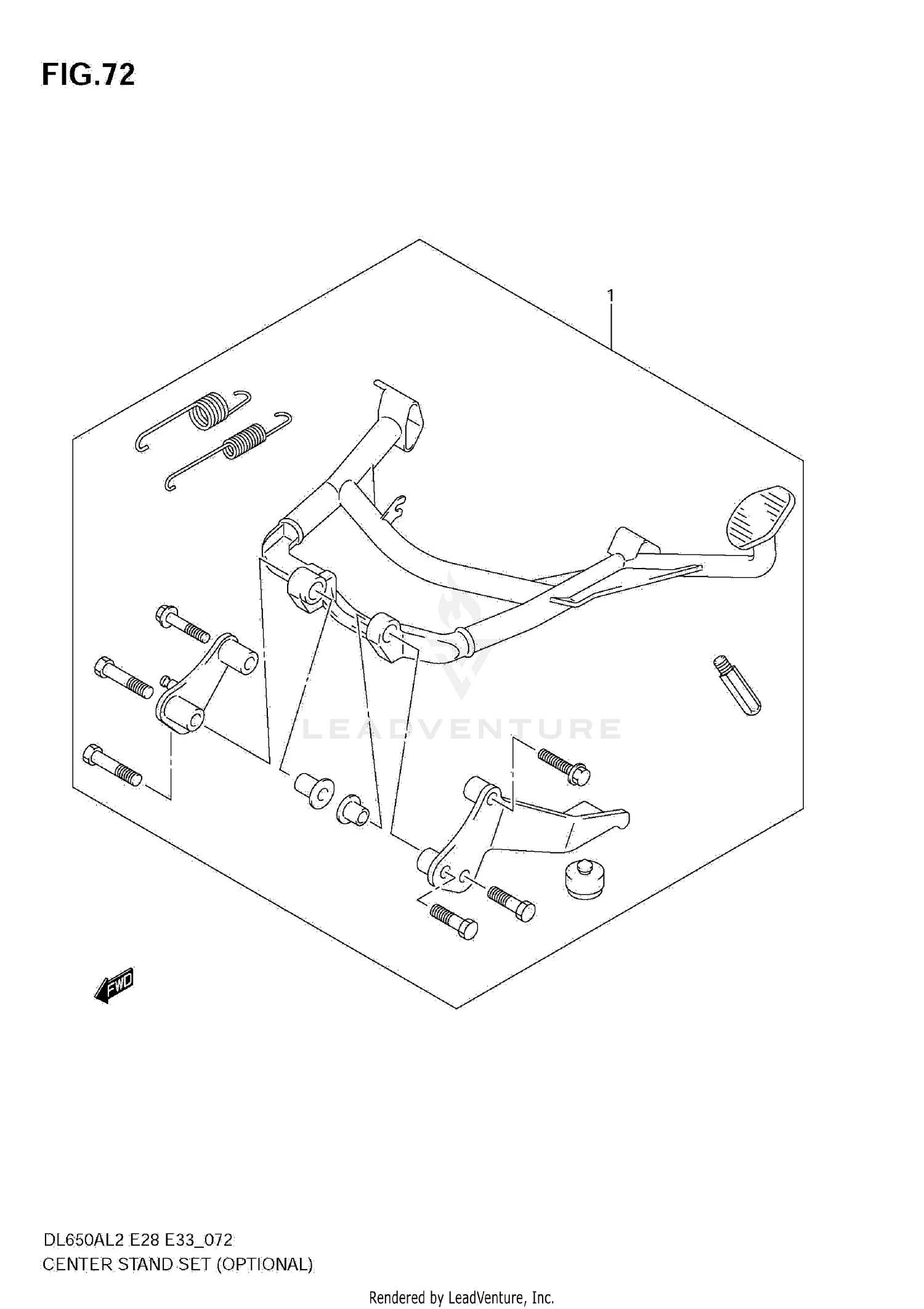 CENTER STAND SET (OPTIONAL)