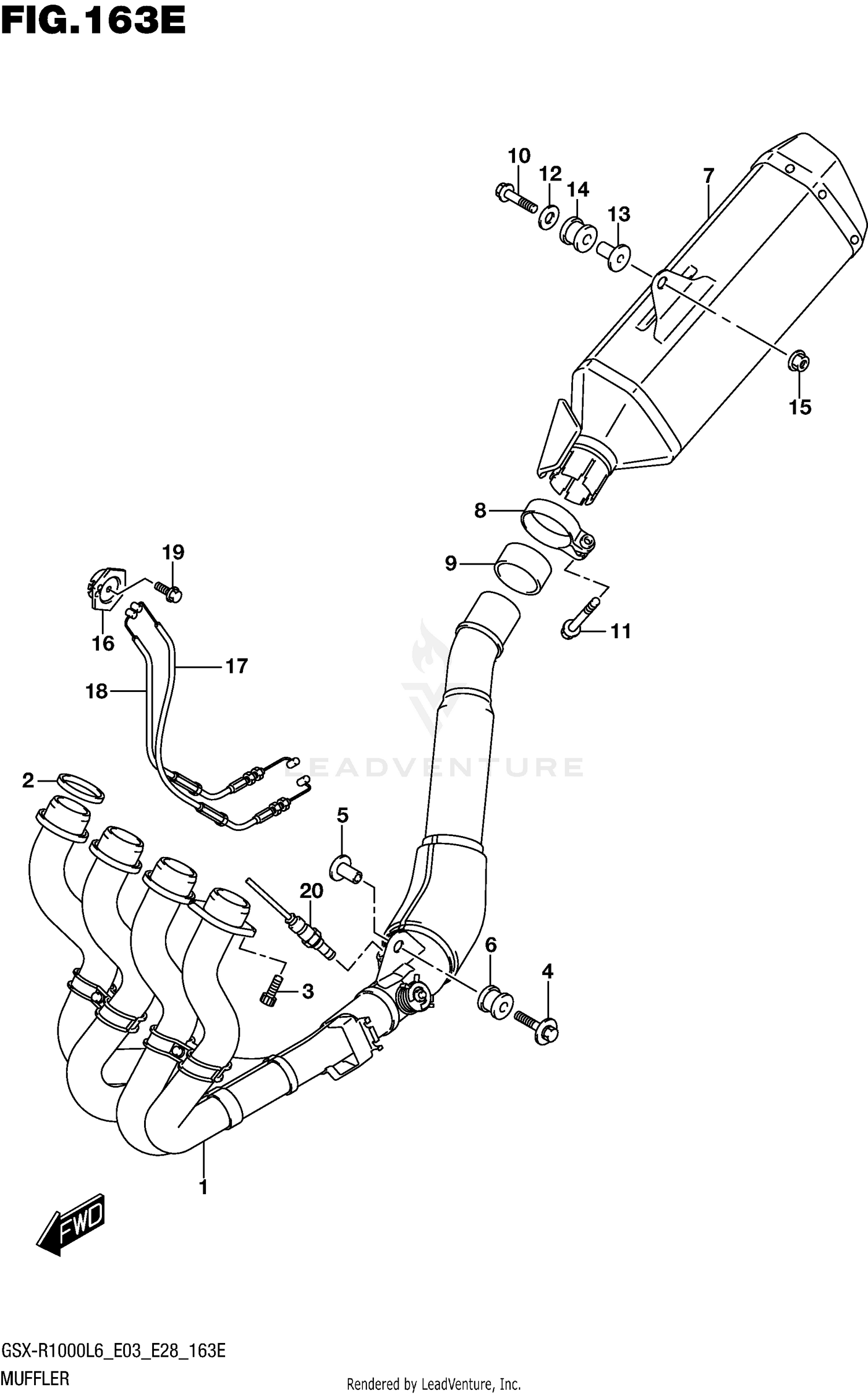 MUFFLER (GSX-R1000AL6 E33)