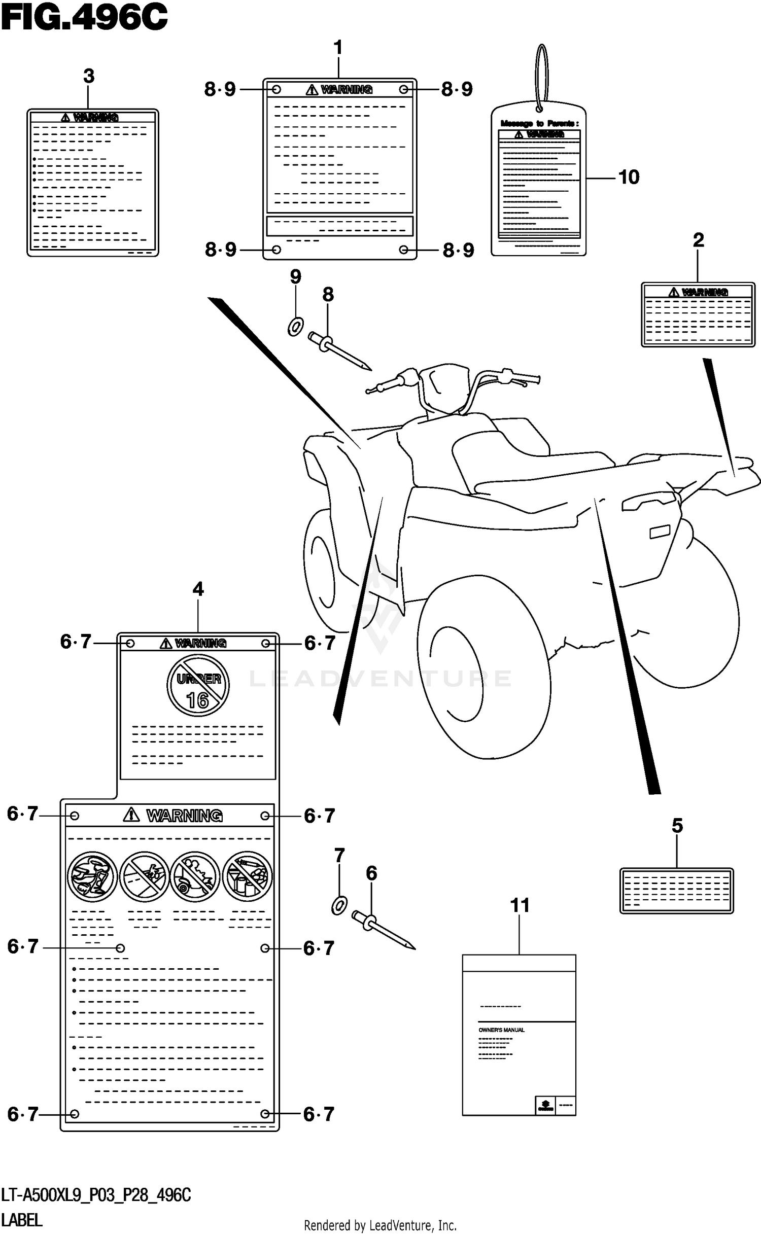LABEL (LT-A500XL9 P33)