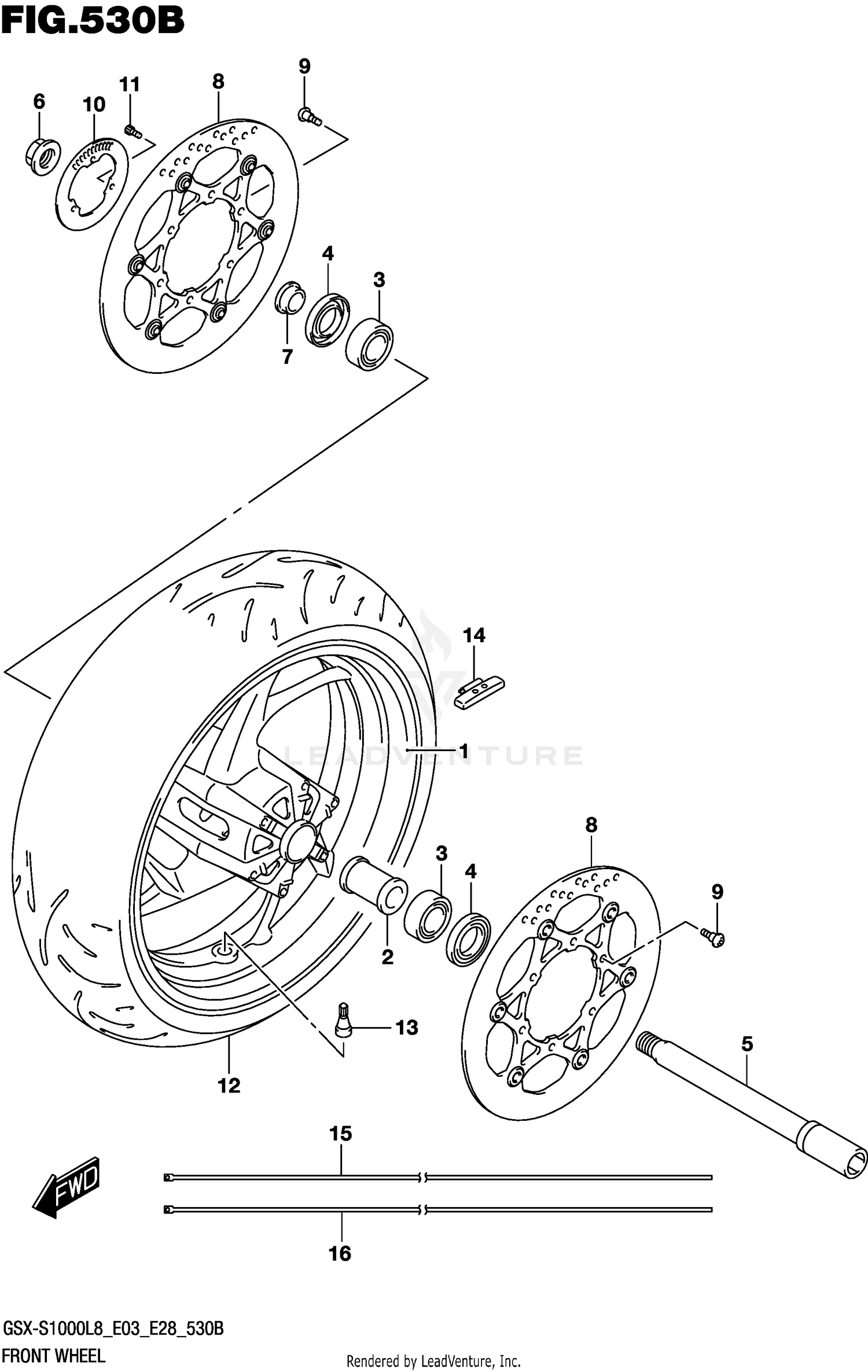 FRONT WHEEL (GSX-S1000AZL8 E03)