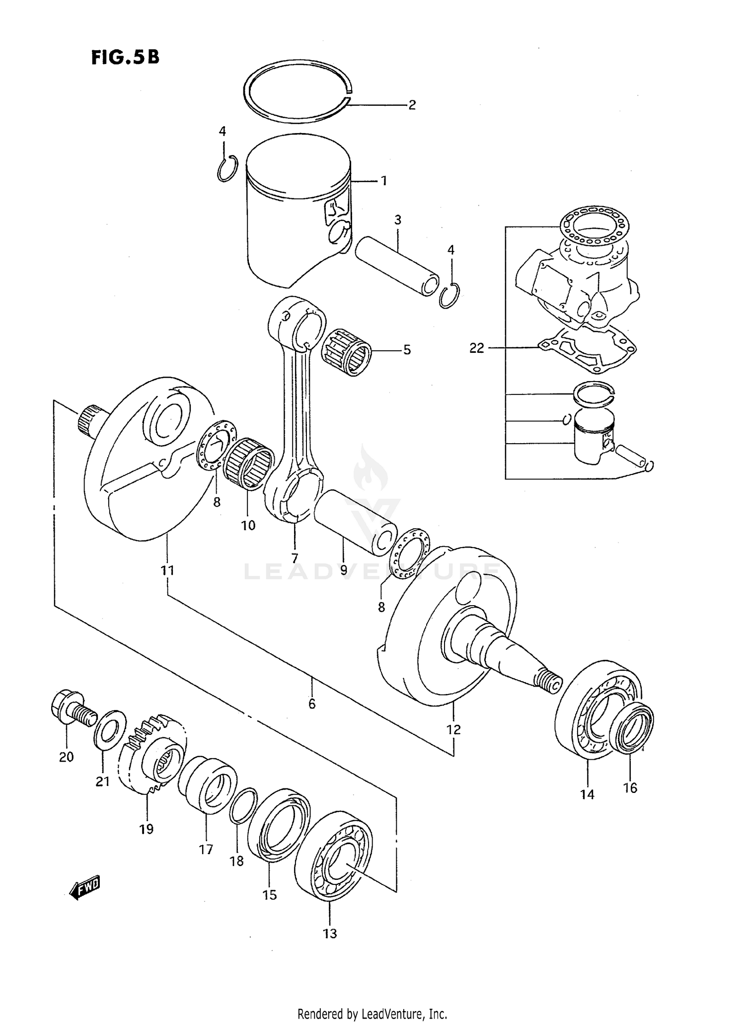 CRANKSHAFT (MODEL P/R)