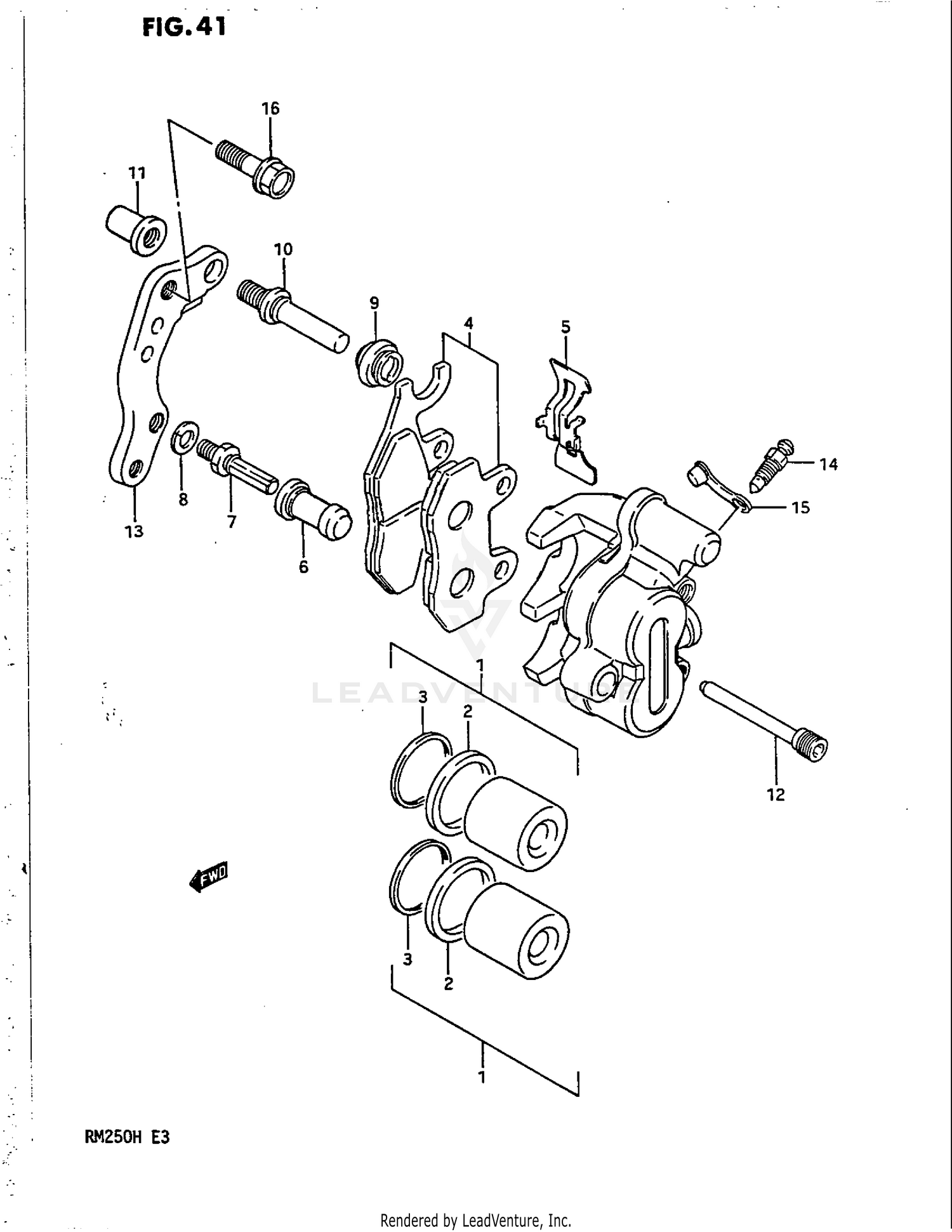 FRONT CALIPER (MODEL H)