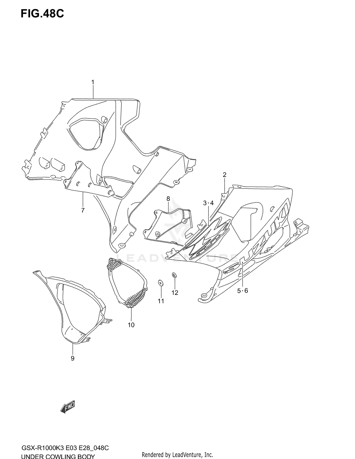UNDER COWLING (GSX-R1000ZK4 E28)