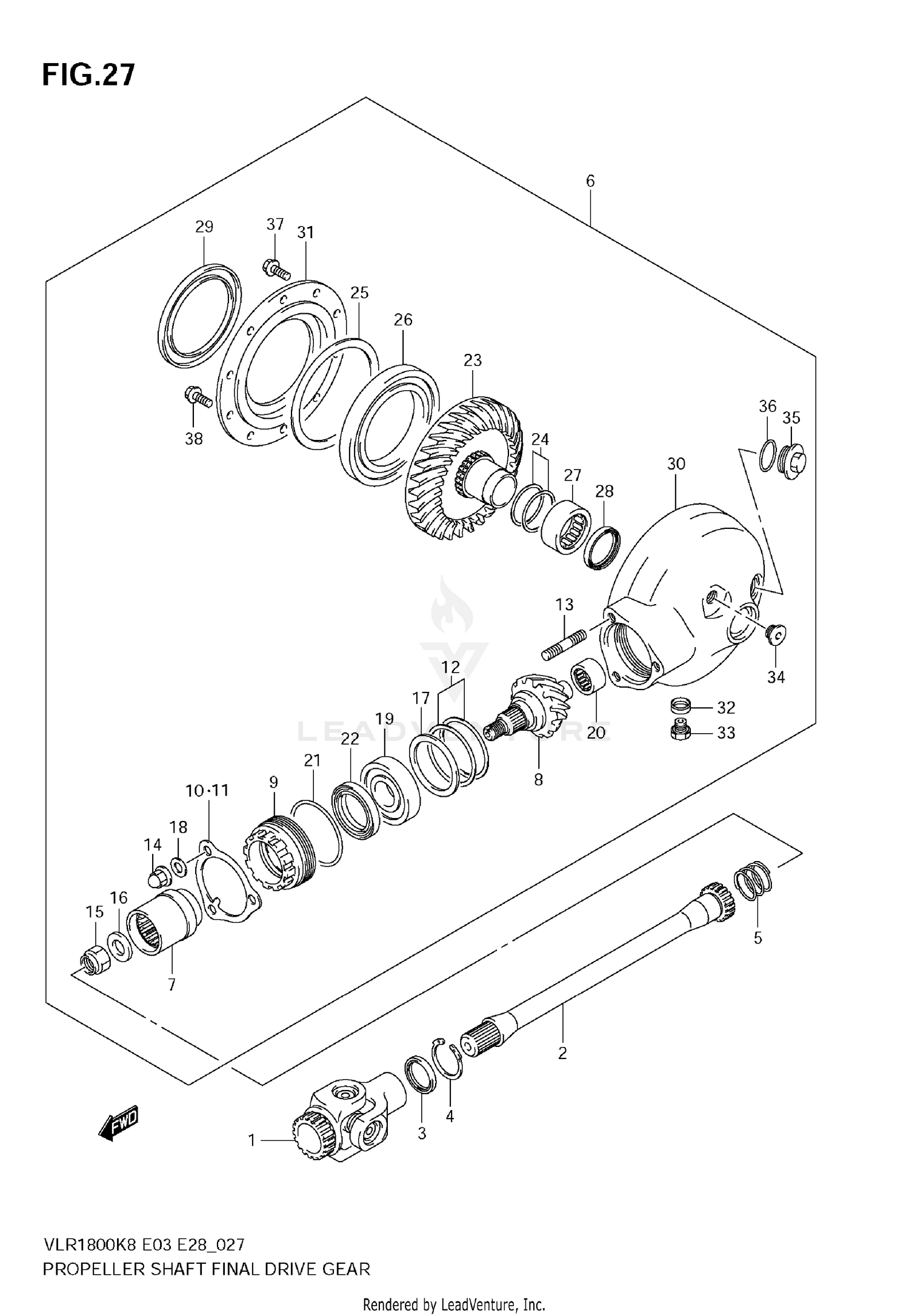 PROPELLER SHAFT/FINAL DRIVE GEAR