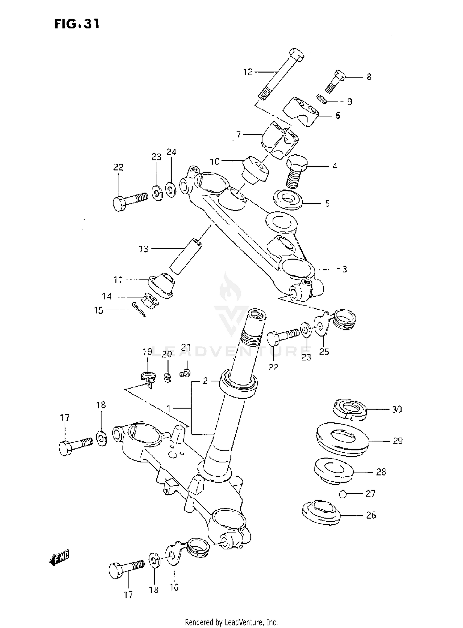 STEERING STEM (H/J)