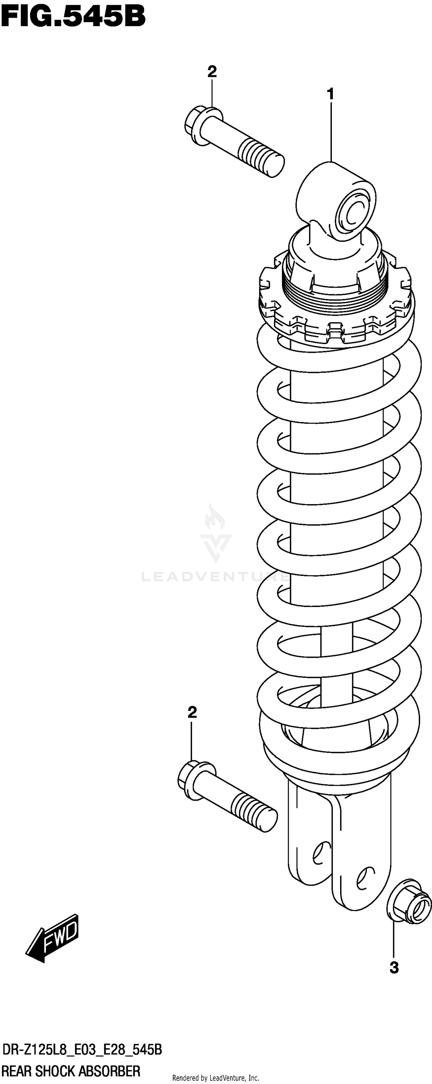 REAR SHOCK ABSORBER (DR-Z125LL8 E03)