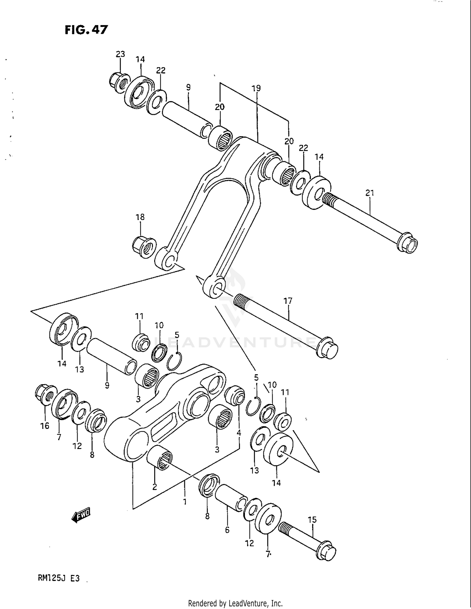 CUSHION LEVER (MODEL H/J)