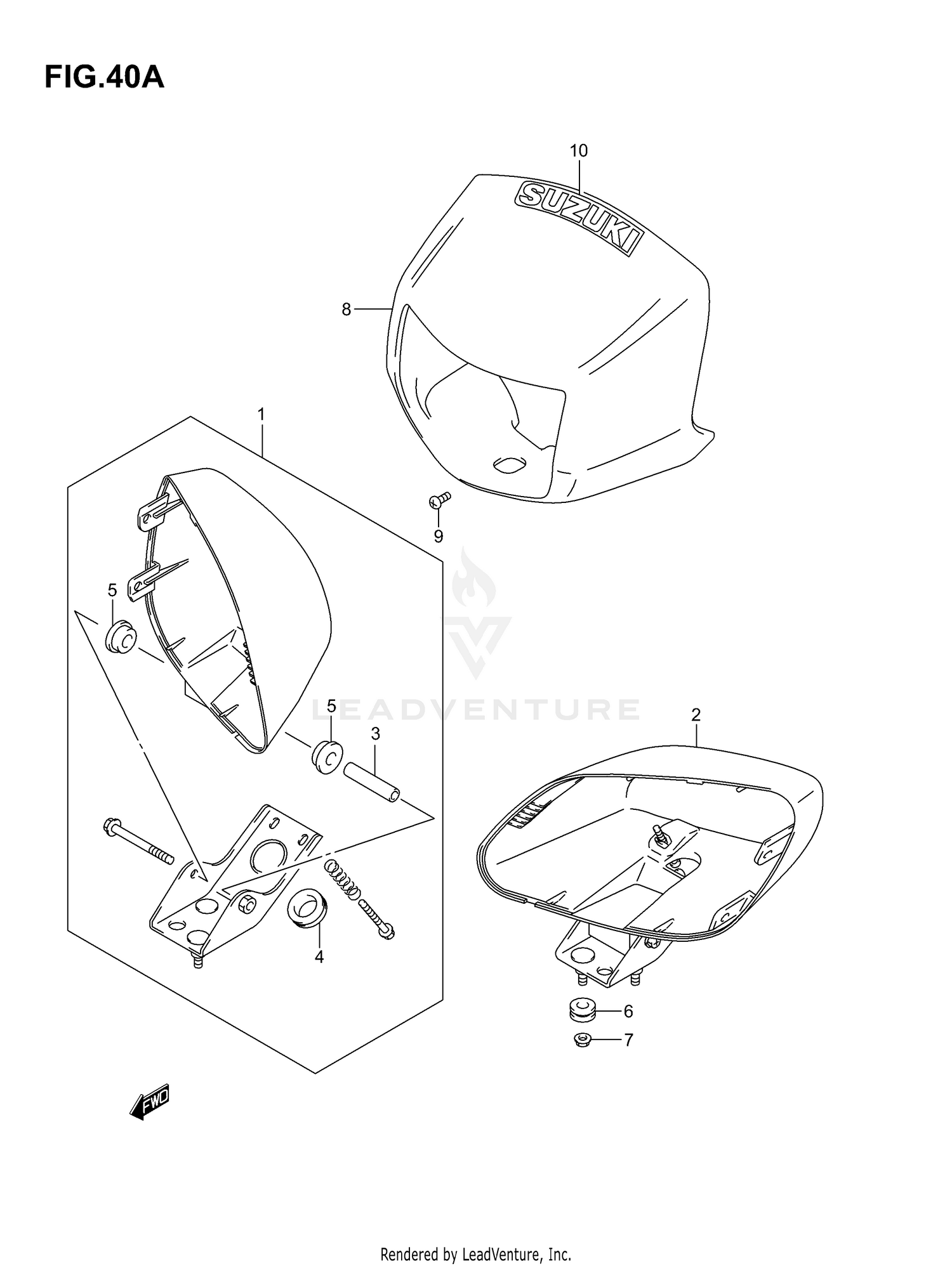 HEADLAMP HOUSING (MODEL K7)