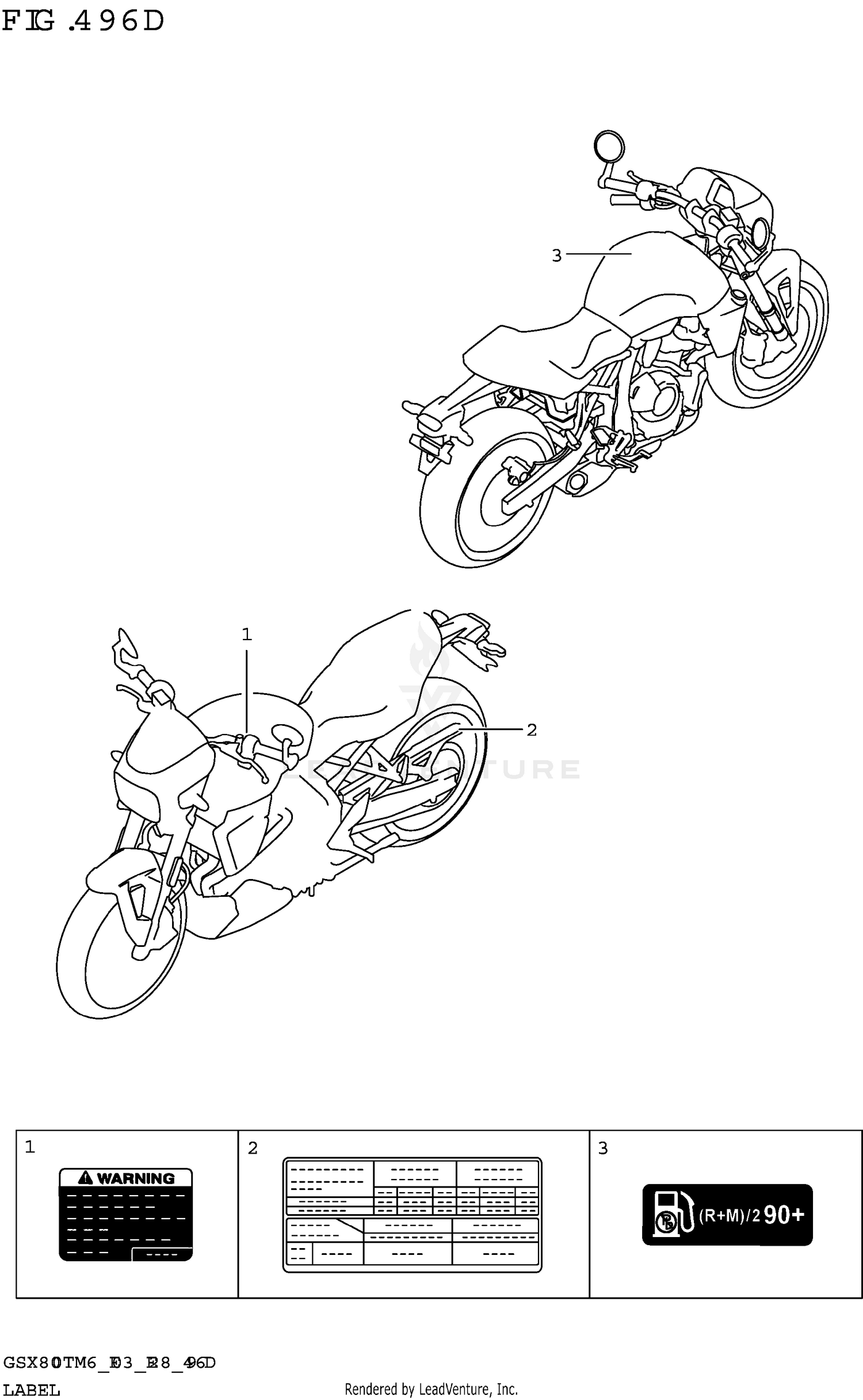 LABEL (GSX800TTRQB:E28)