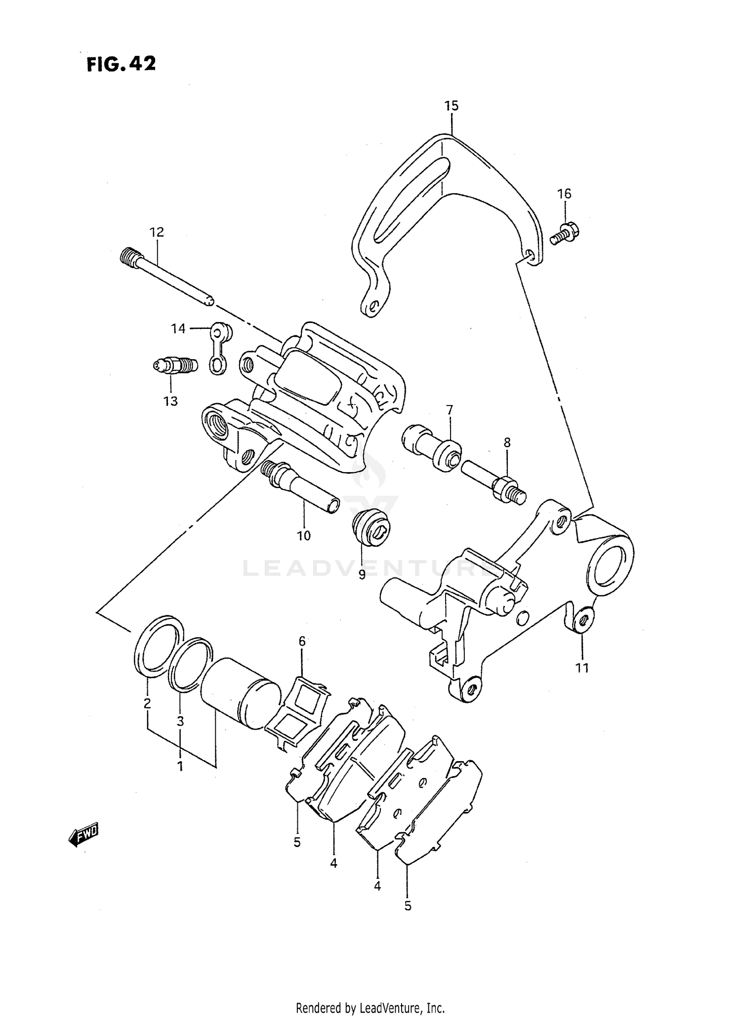 REAR CALIPERS (MODEL K)