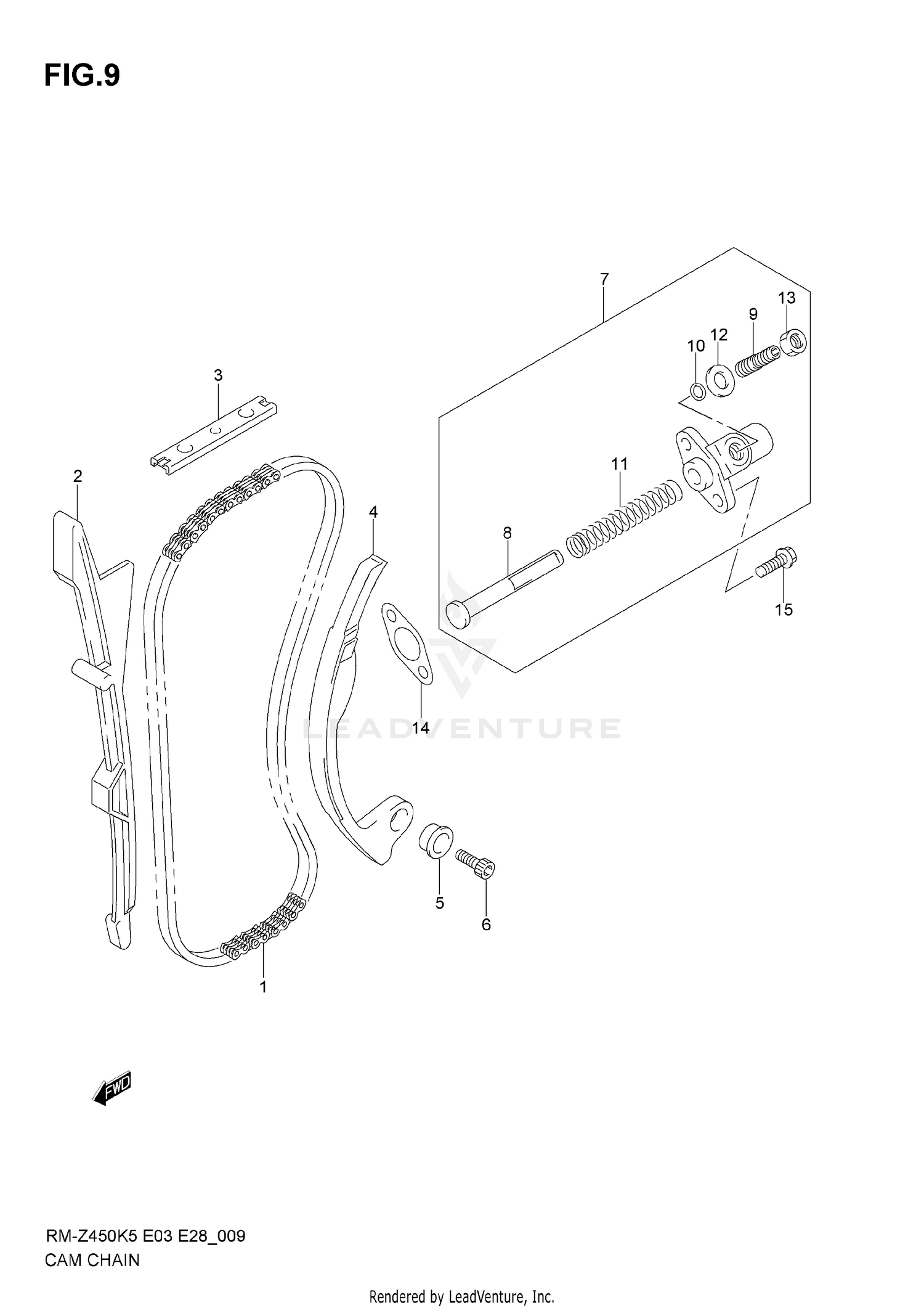 CAM CHAIN (MODEL K5/K6)