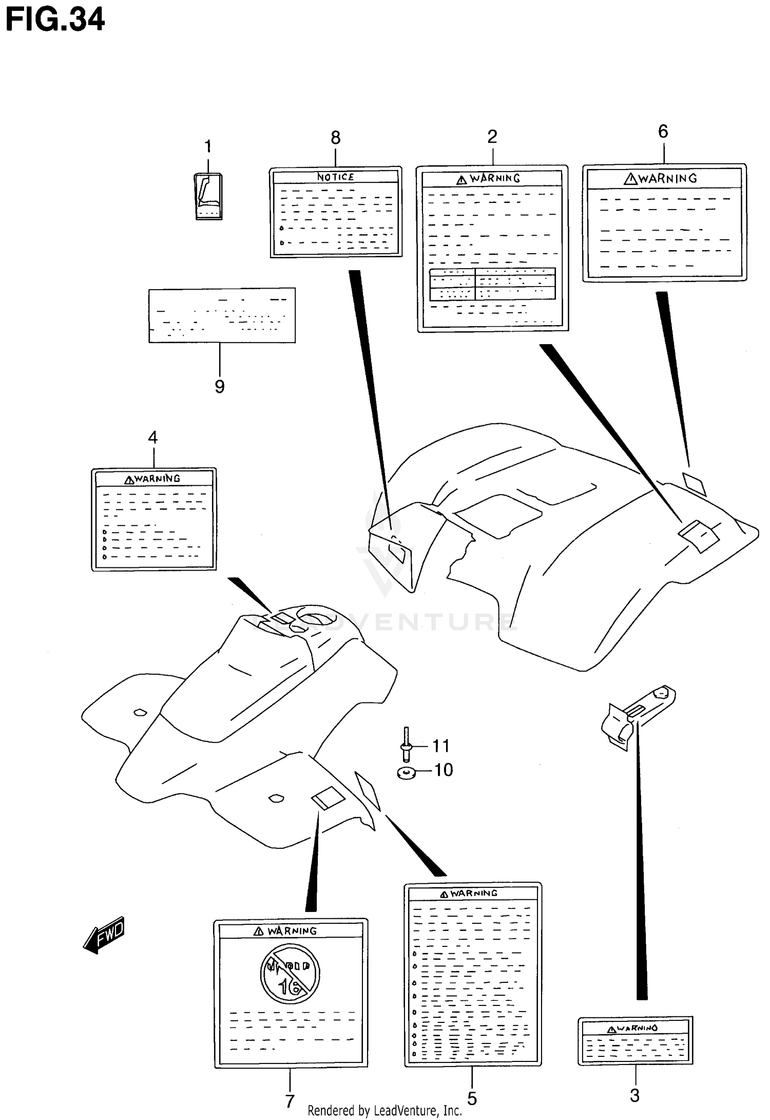 LABEL (MODEL V/W/X/Y)