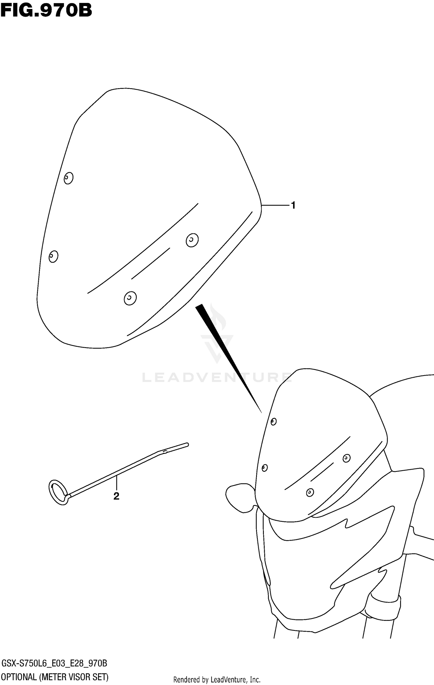 OPTIONAL (METER VISOR SET)