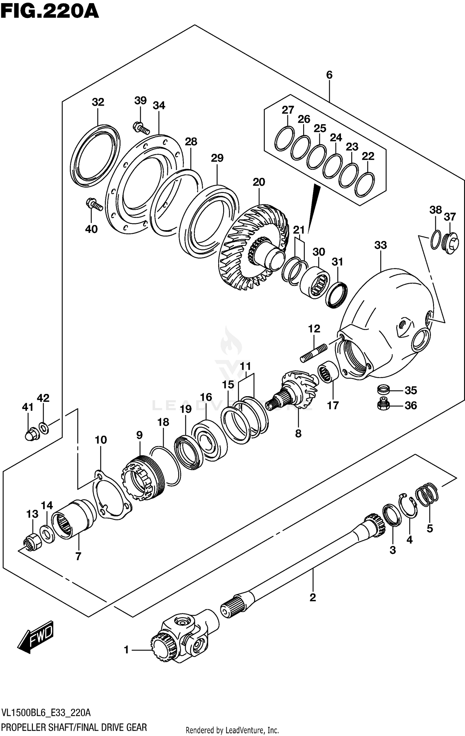 PROPELLER SHAFT/FINAL DRIVE GEAR