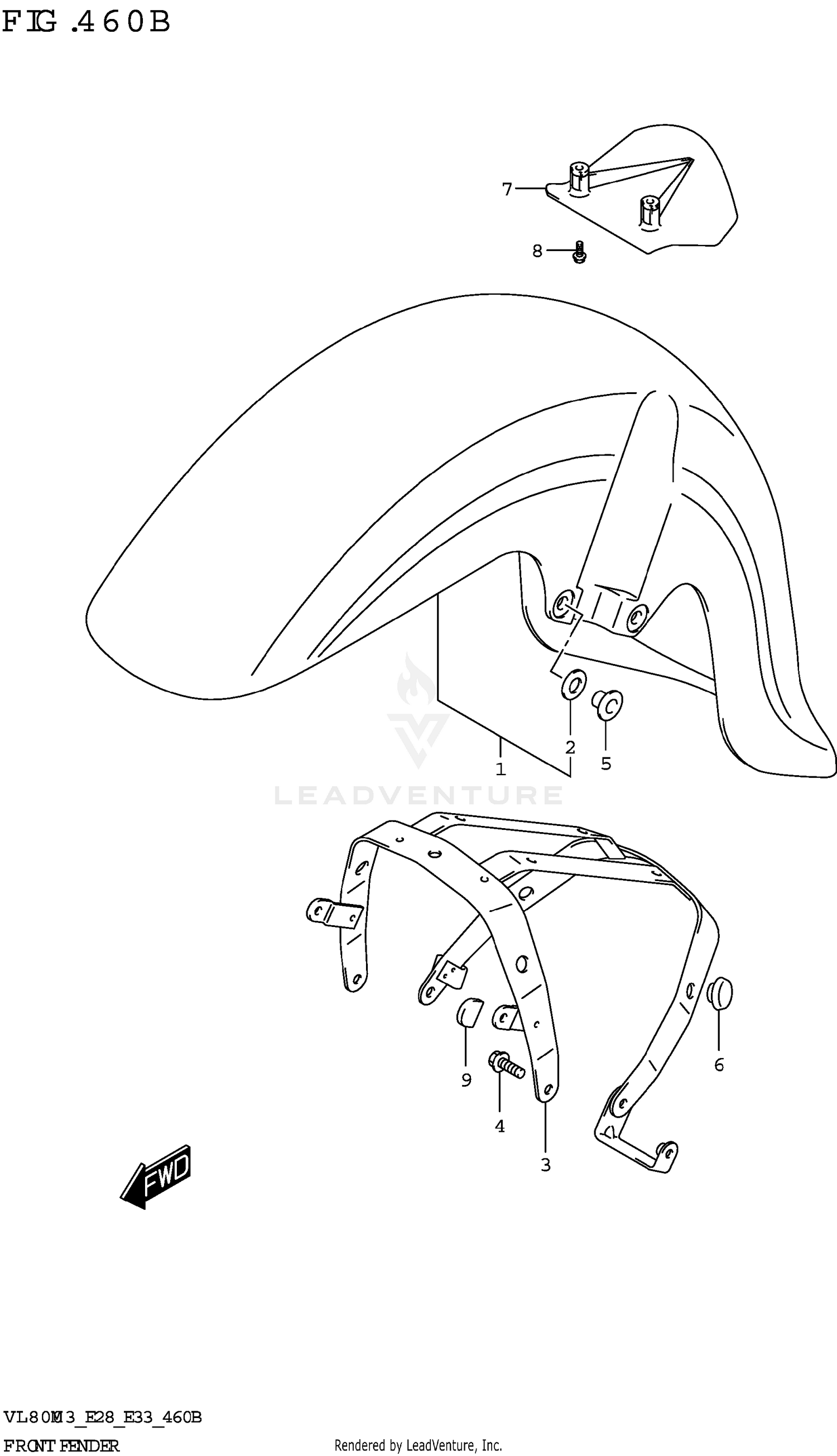 FRONT FENDER (VL800T)