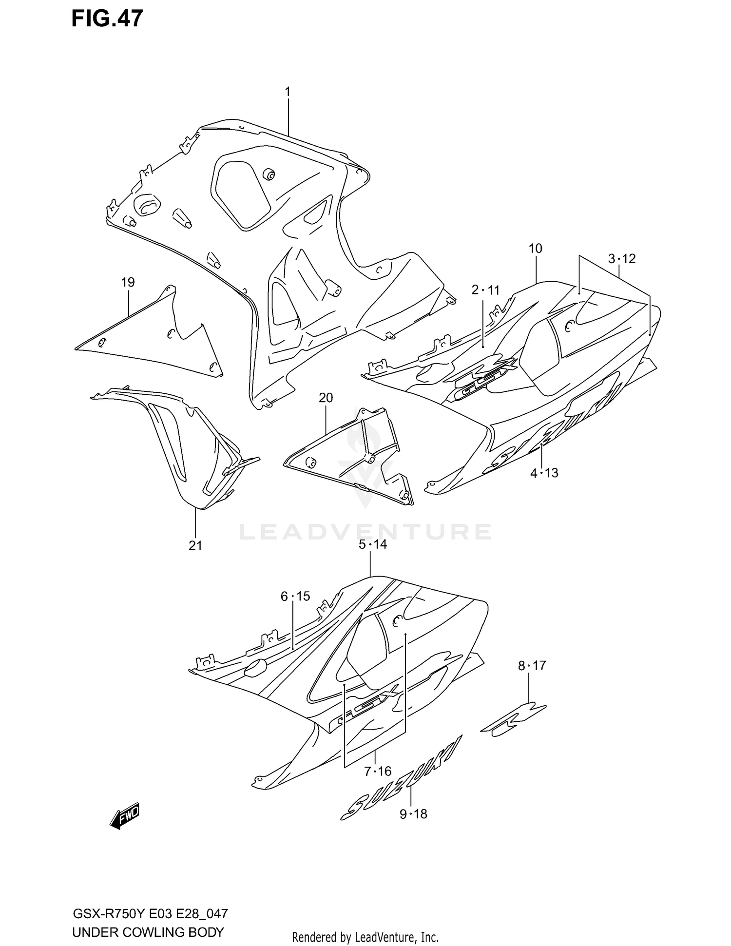 UNDER COWLING (MODEL Y)