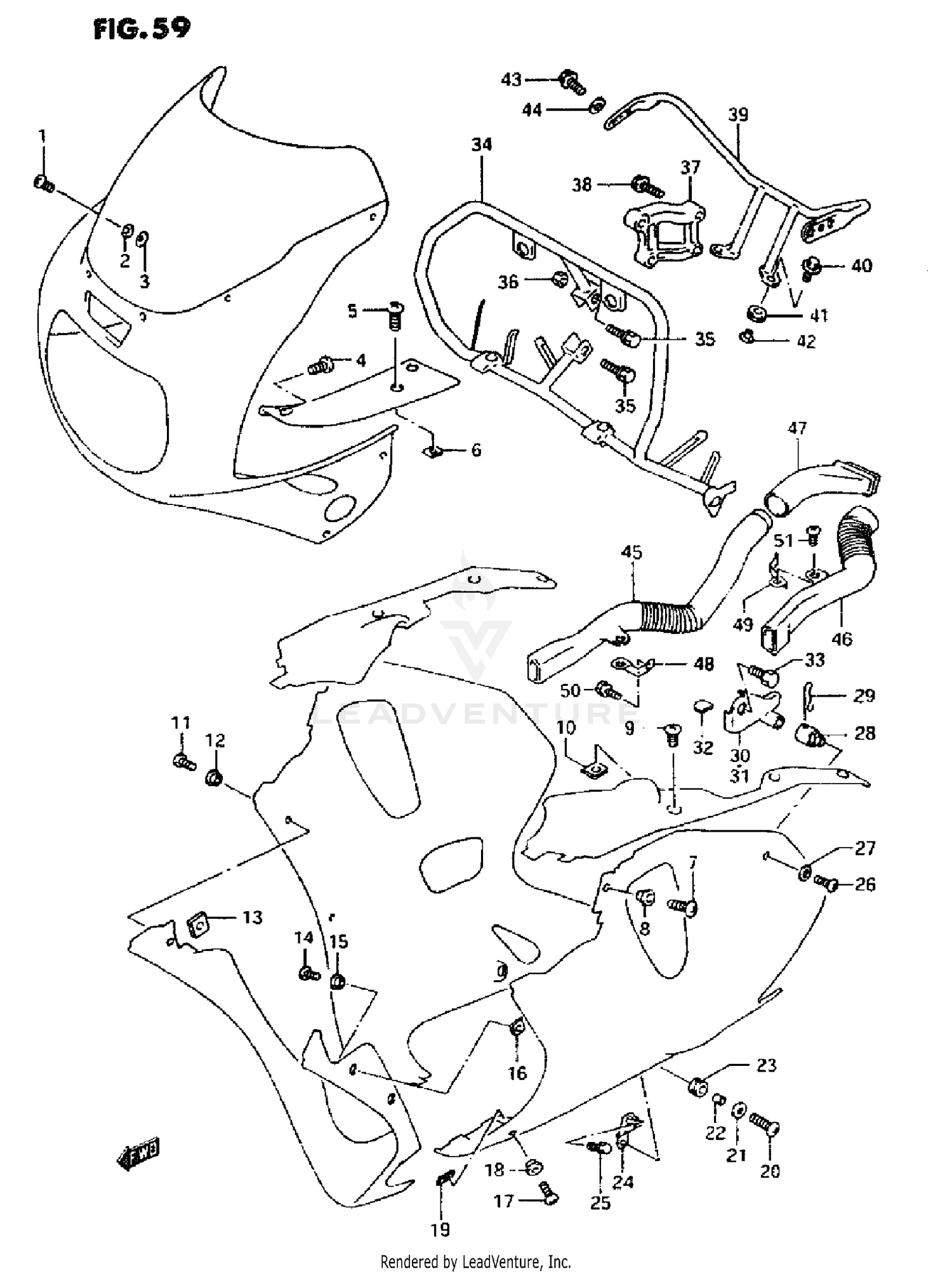 INSTALLATION PARTS (MODEL P)