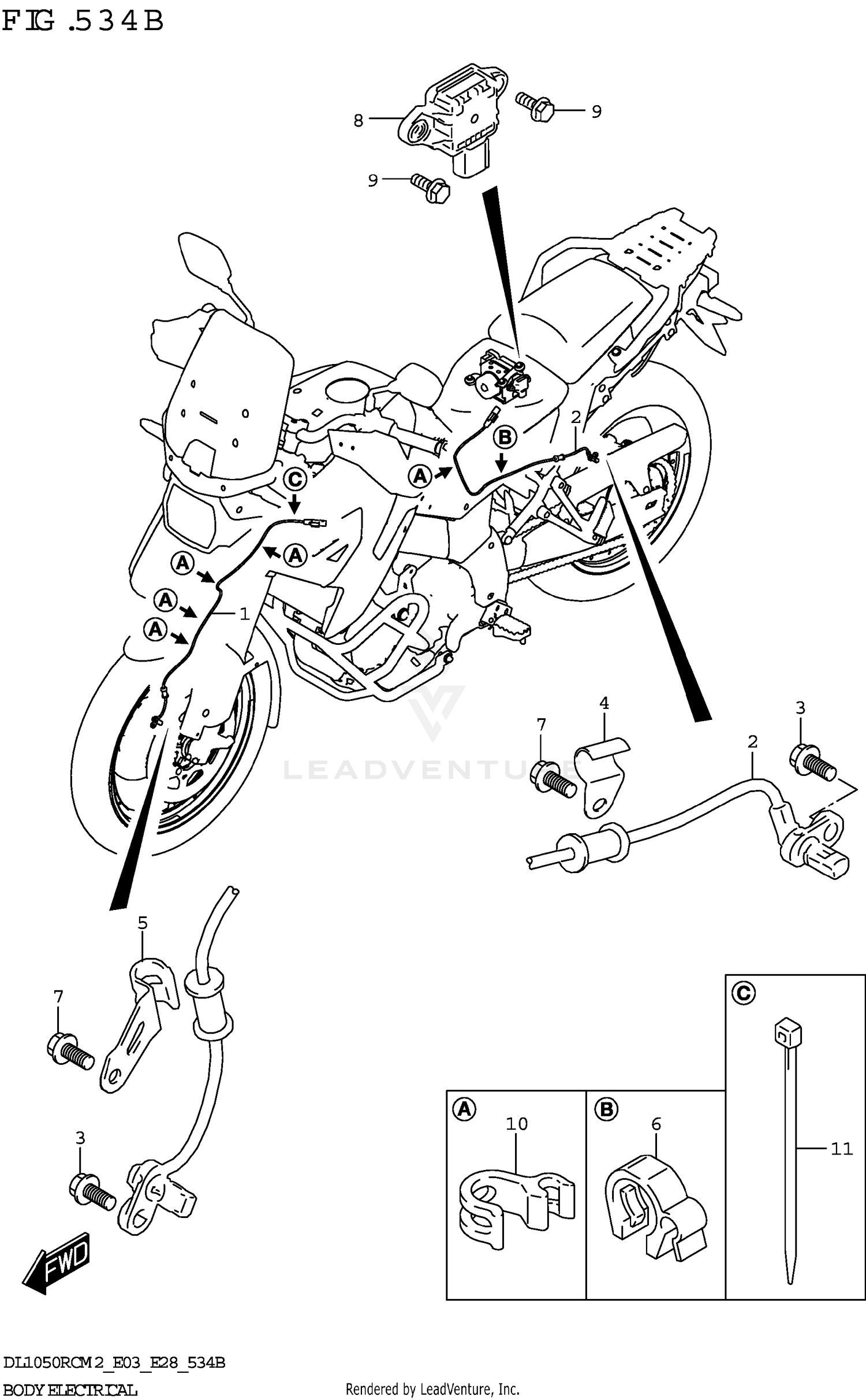 BODY ELECTRICAL (DL1050RC)
