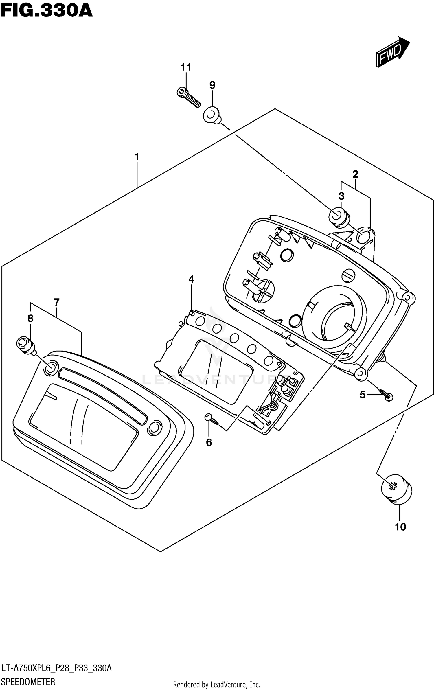 SPEEDOMETER (LT-A750XPL6 P28)