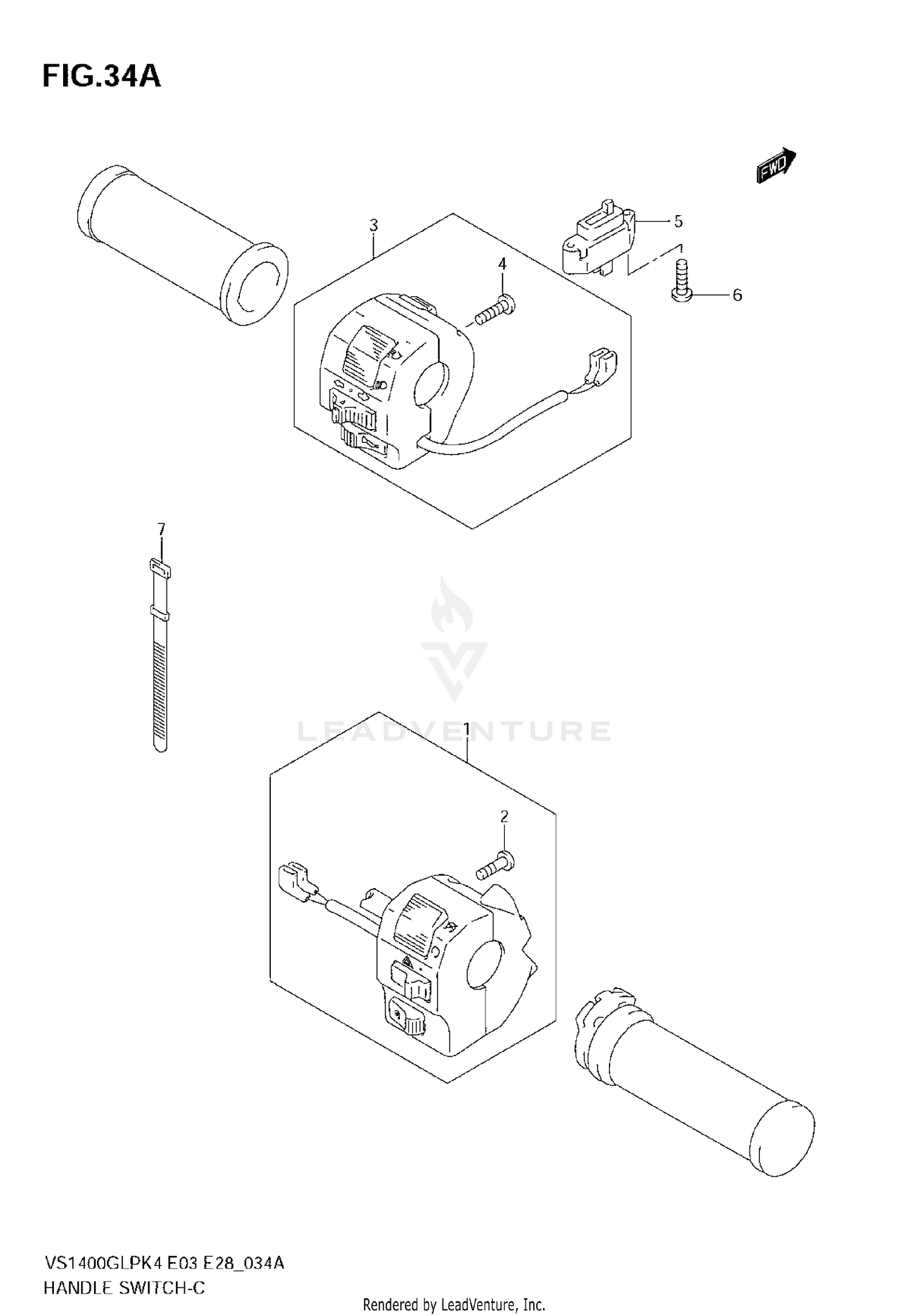 HANDLE SWITCH (VS1400K5)