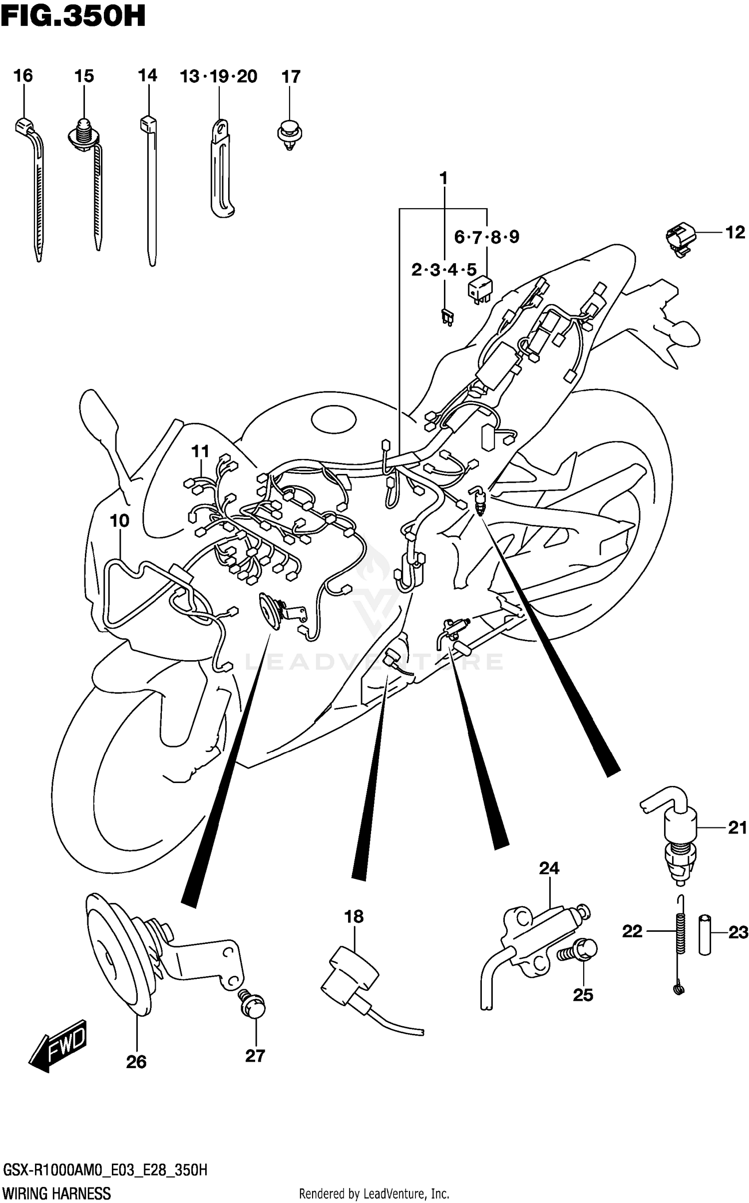 WIRING HARNESS (GSX-R1000A:E33)