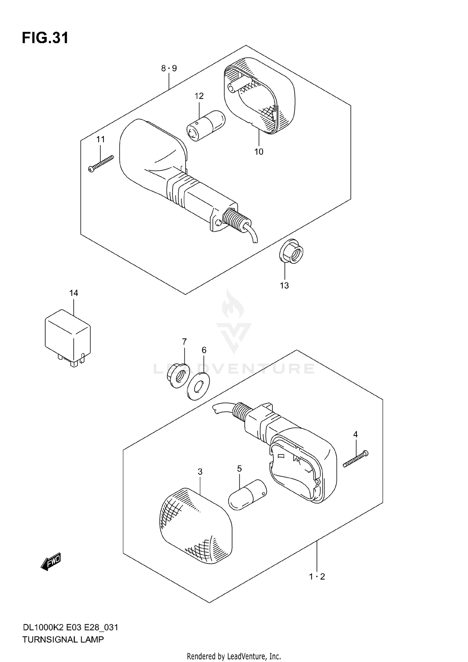 TURNSIGNAL LAMP (MODEL K2/K3)