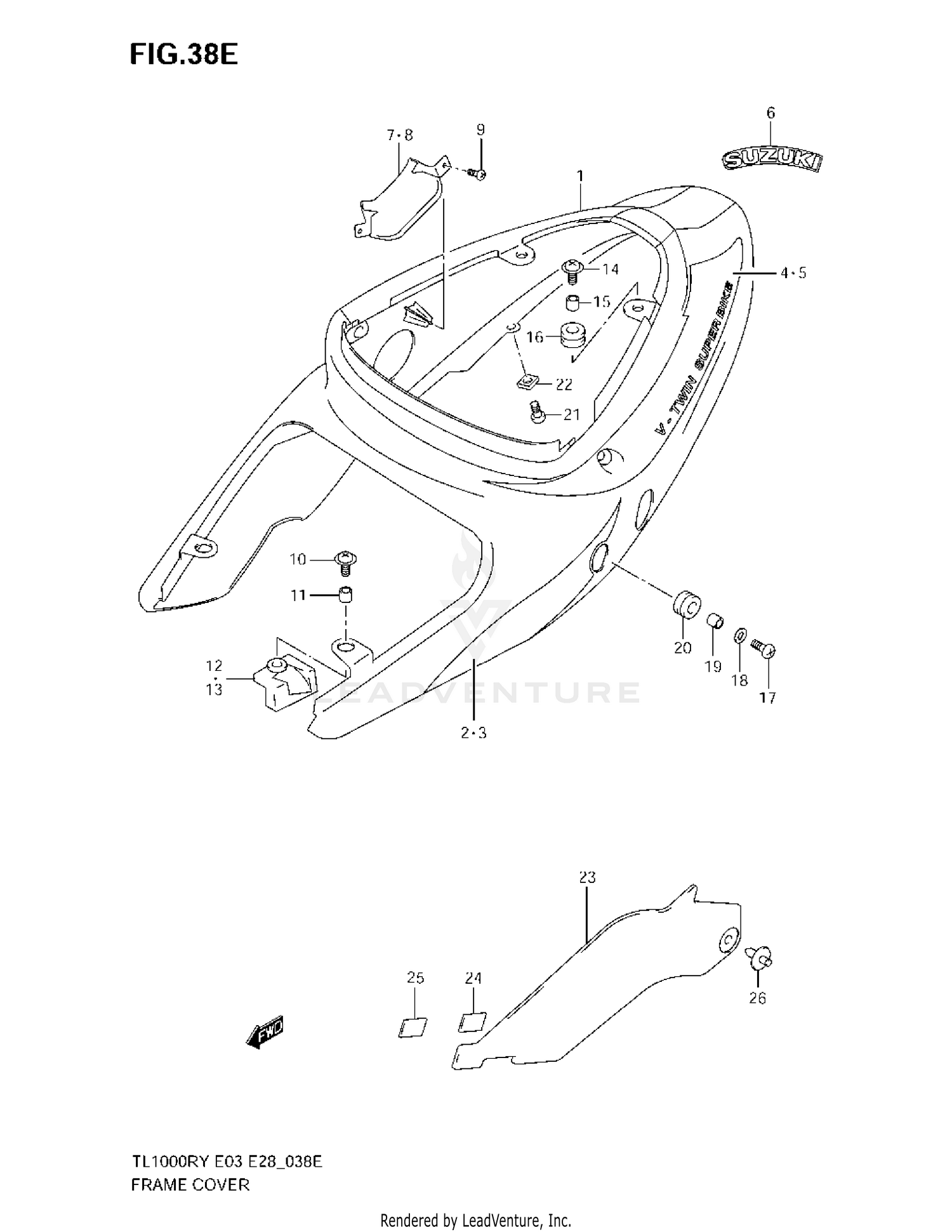 FRAME COVER (MODEL K3)