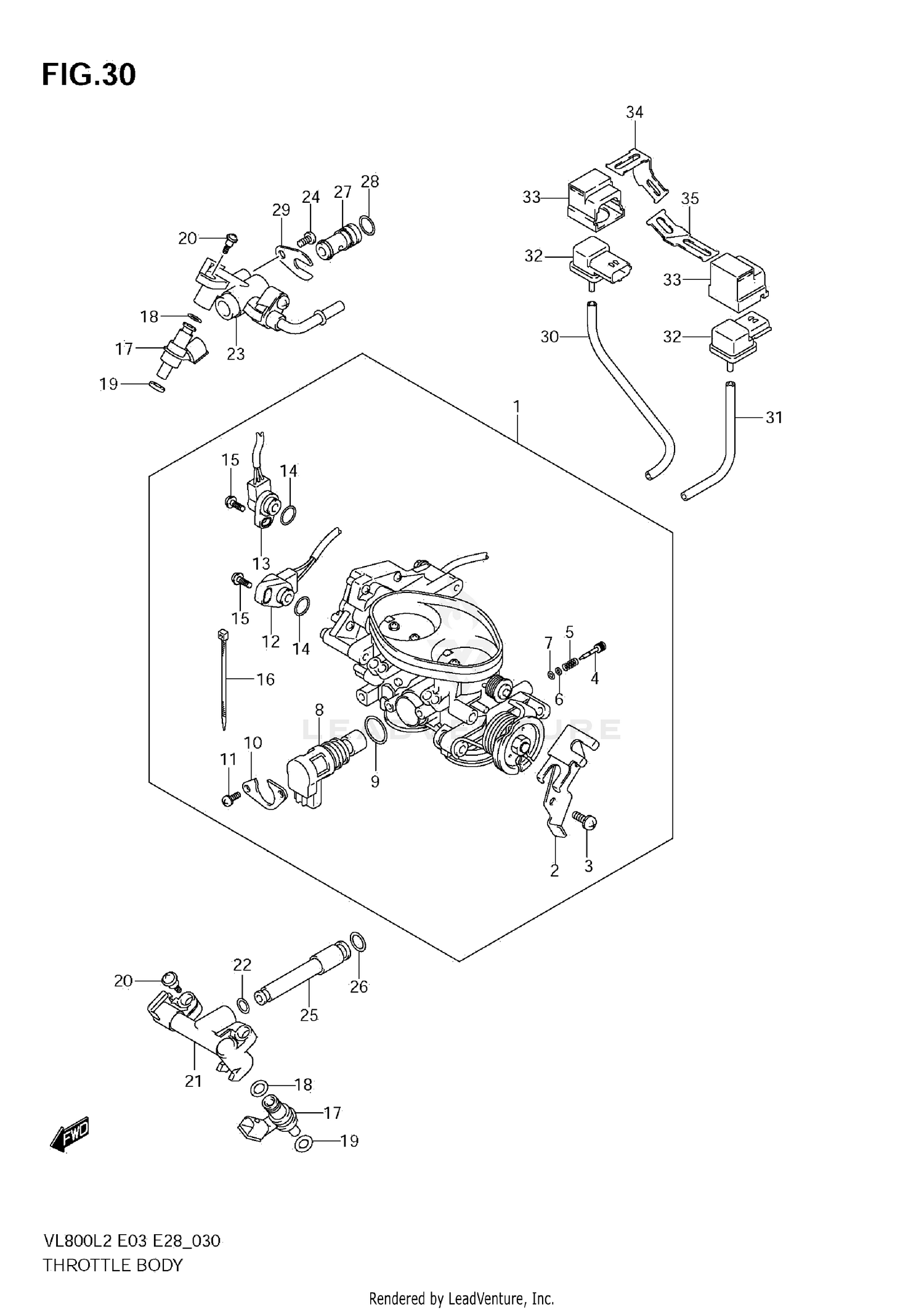 THROTTLE BODY (VL800C  E03)
