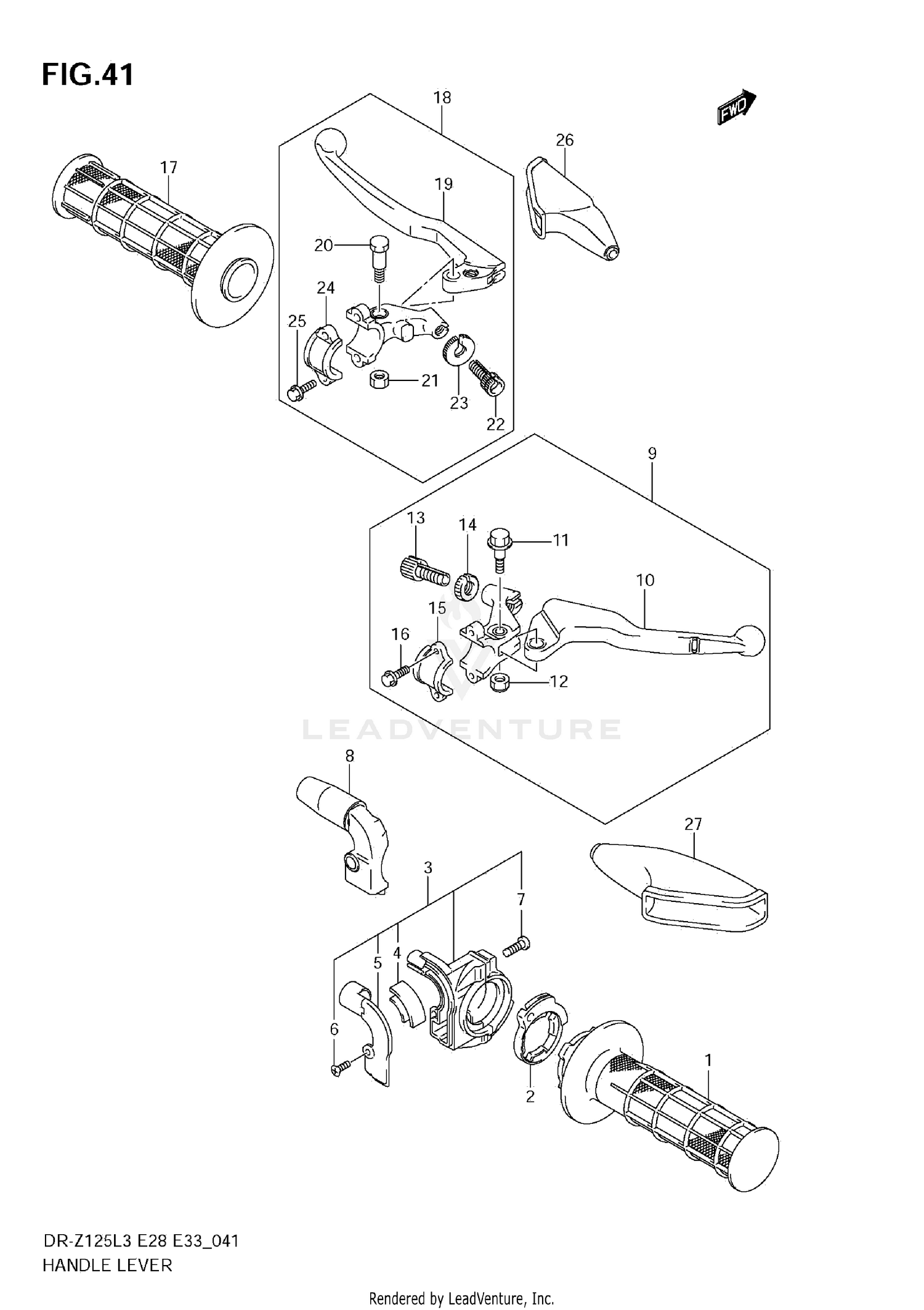 HANDLE LEVER (DR-Z125L3 E28)