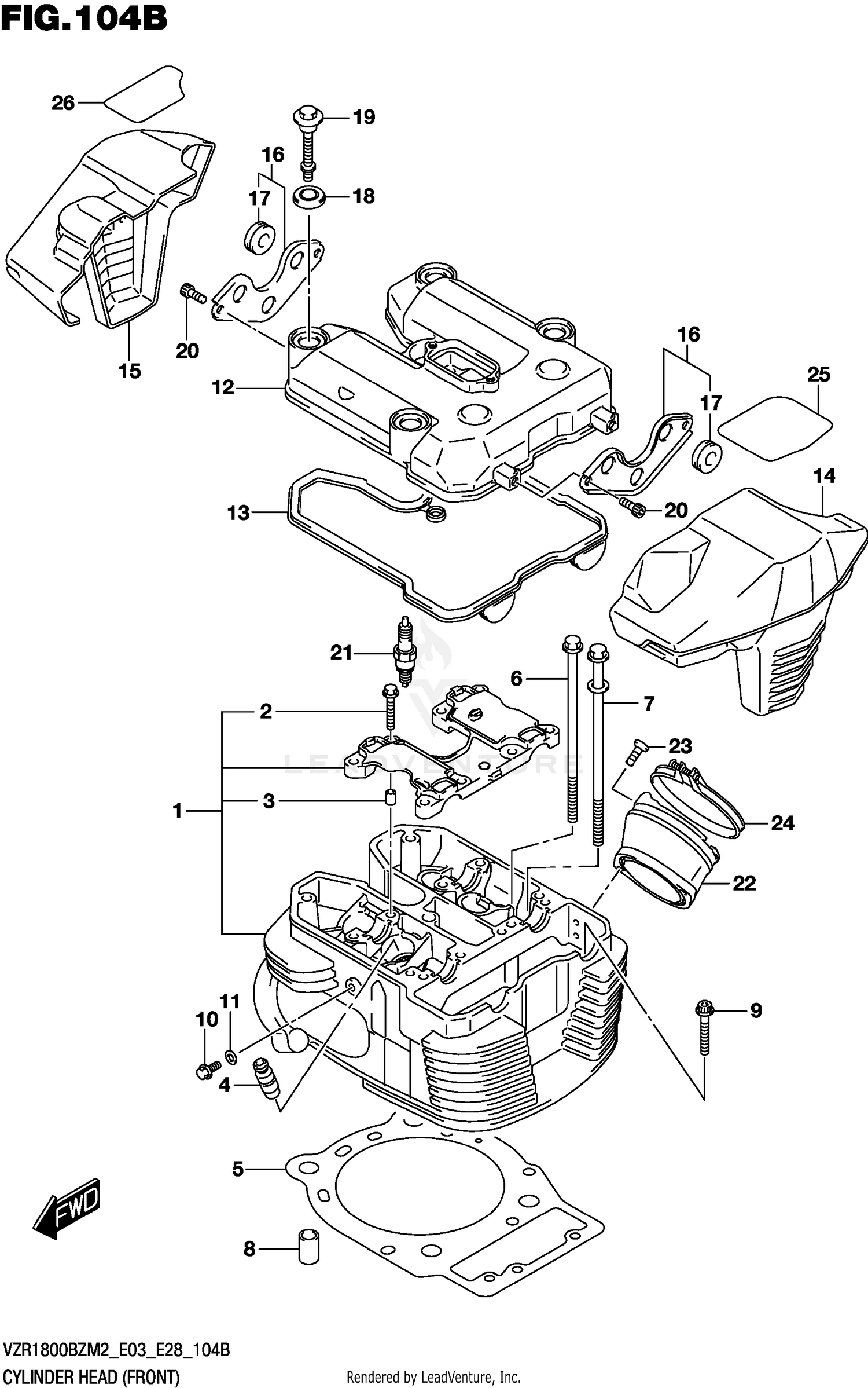 CYLINDER HEAD (FRONT)