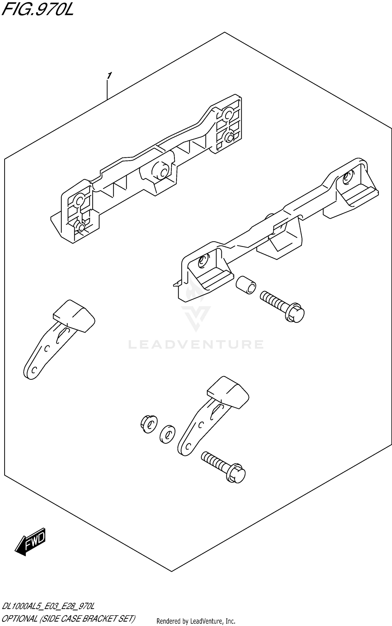 OPTIONAL (SIDE CASE BRACKET SET)