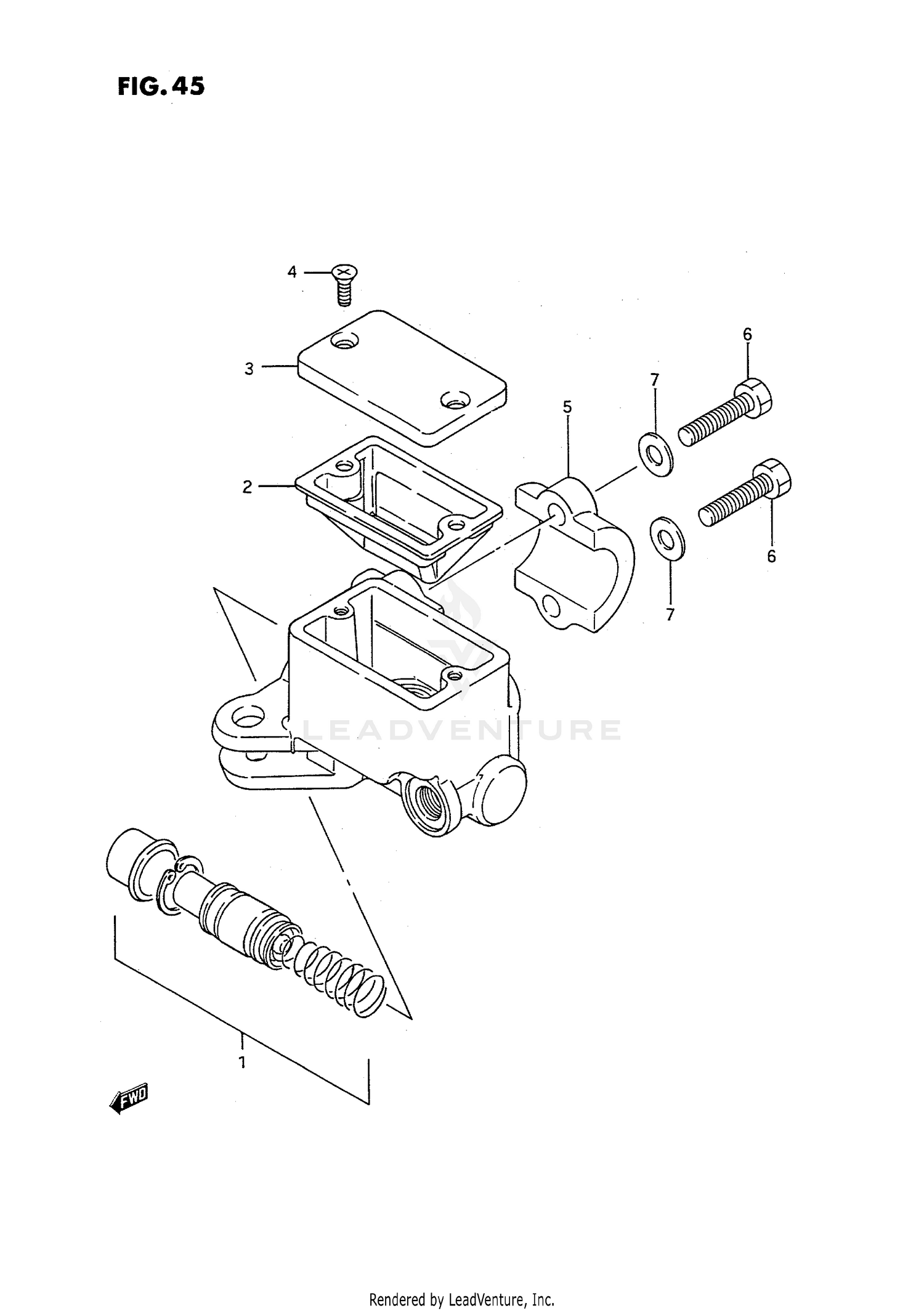 FRONT MASTER CYLINDER (MODEL H/J/K/L)