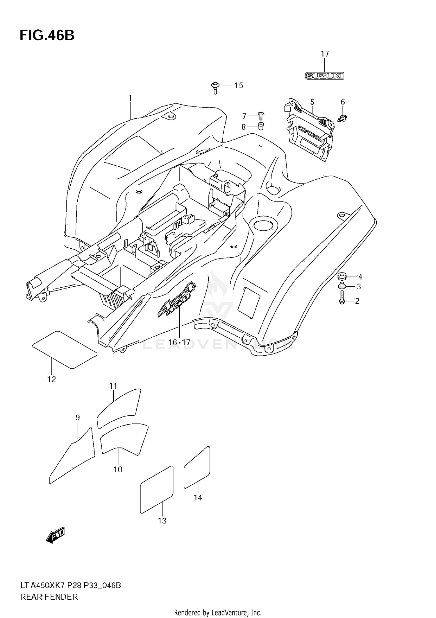 REAR FENDER (MODEL L0)