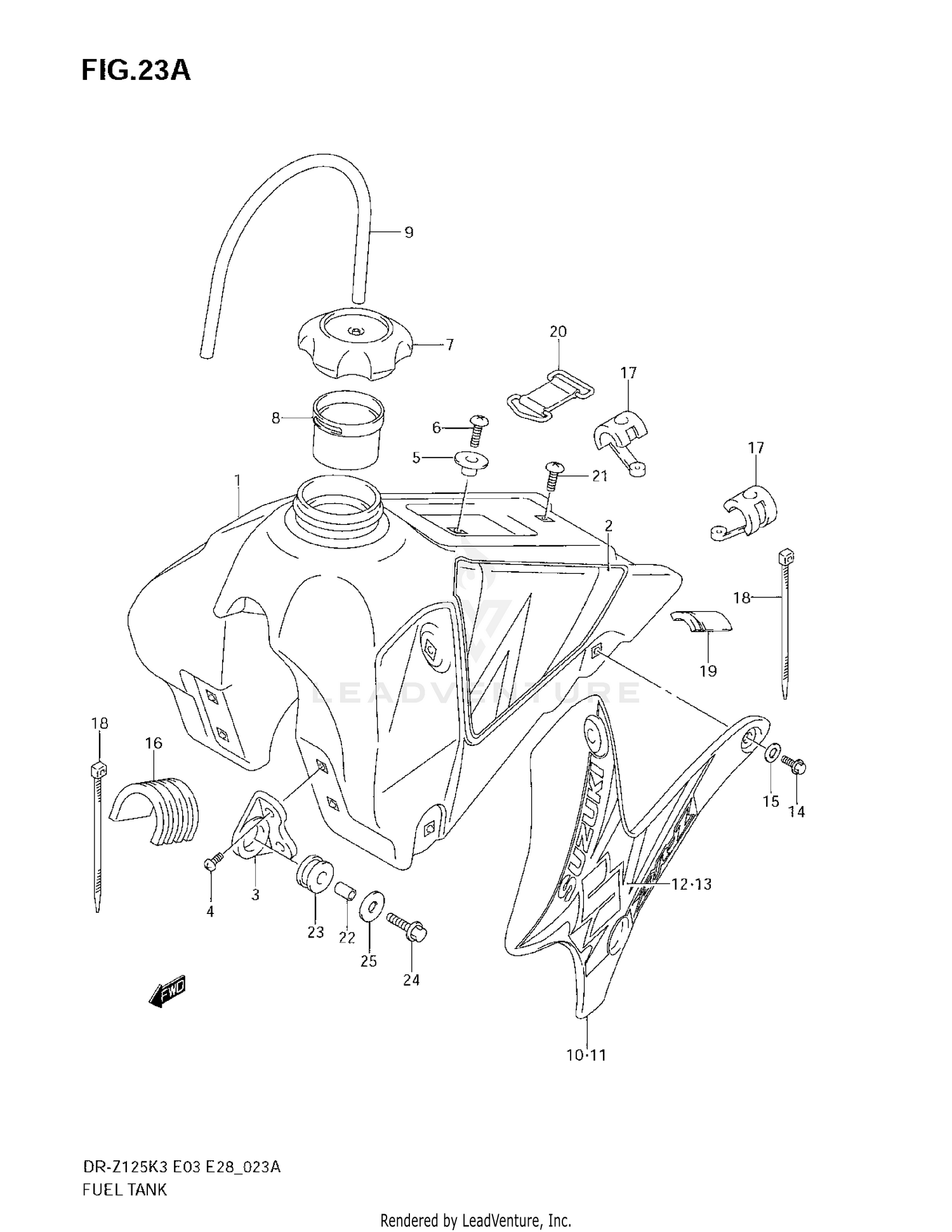 FUEL TANK (MODEL K4)