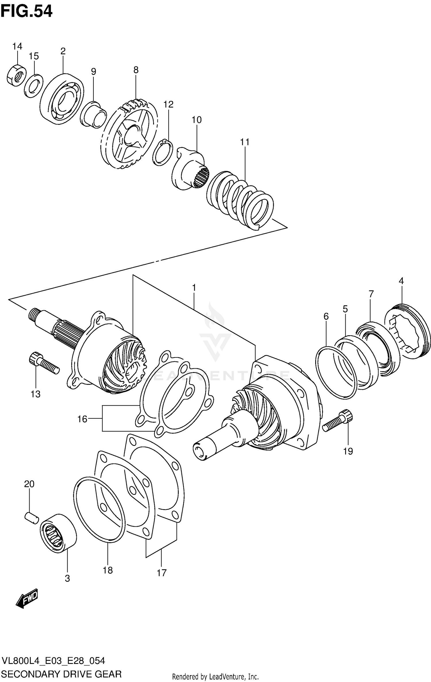 SECONDARY DRIVE GEAR