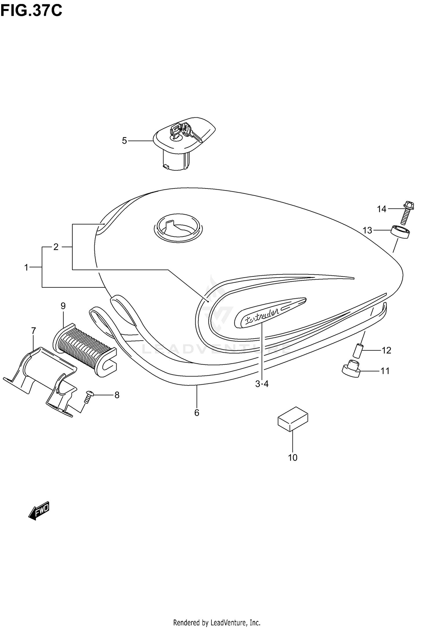 FUEL TANK (MODEL K4)
