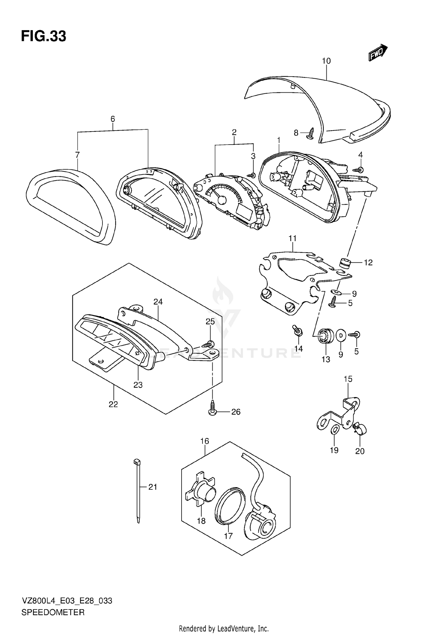 SPEEDOMETER (VZ800L4 E03)