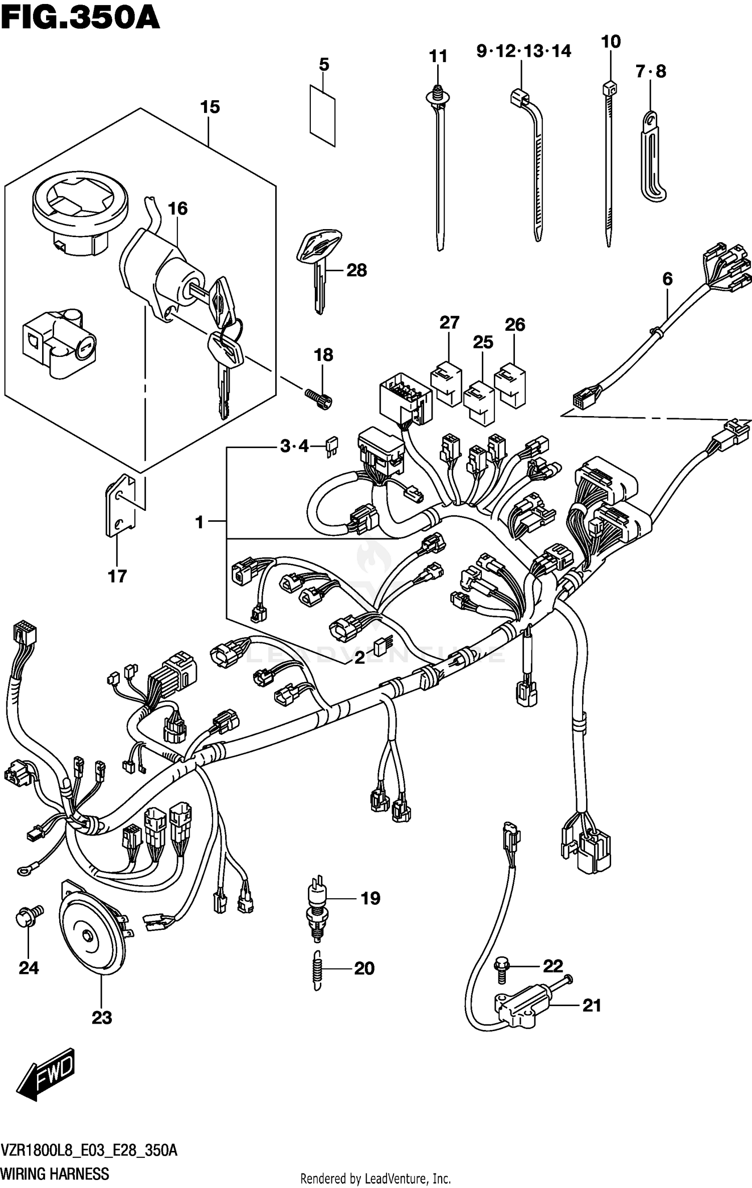 WIRING HARNESS (VZR1800L8 E28)