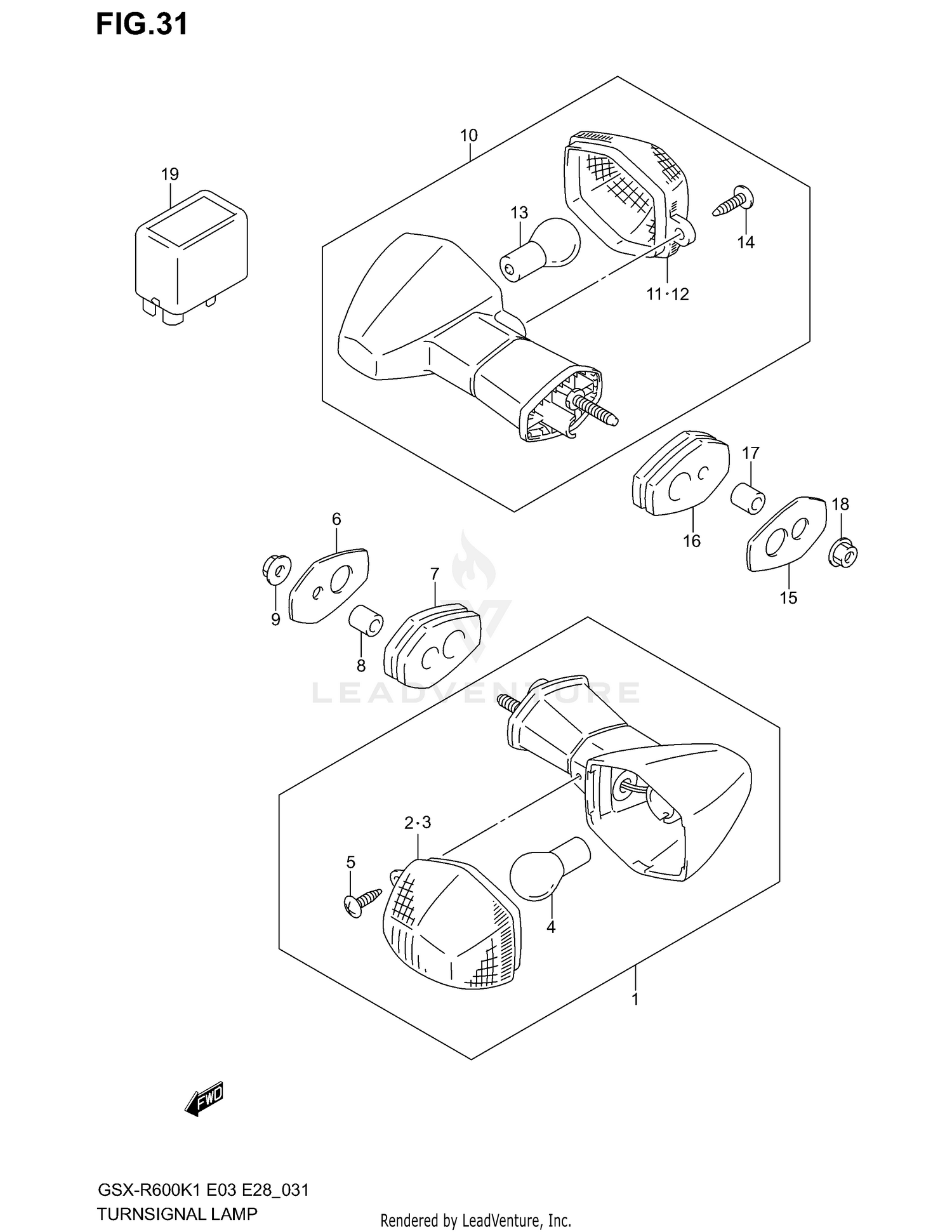 TURN SIGNAL LAMP (MODEL K1)